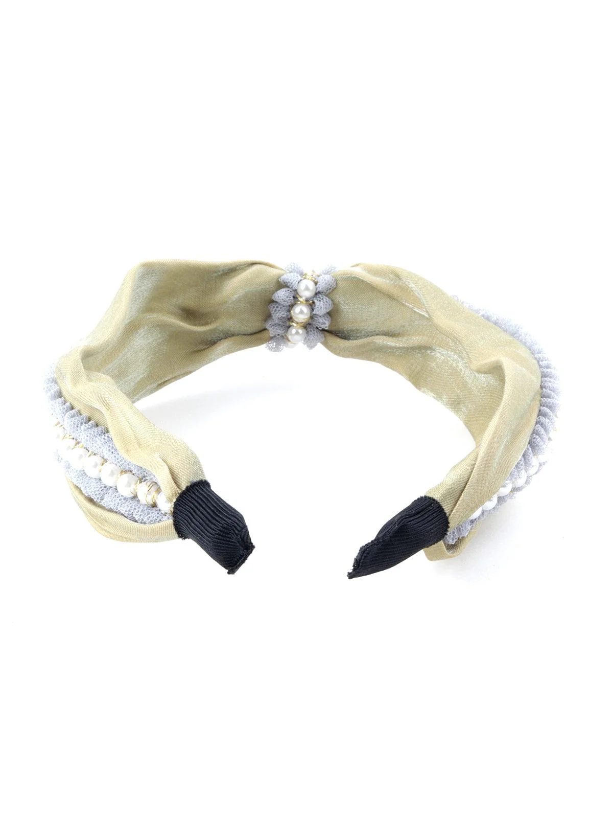 Odette Women Crafted Pearly Hairband - Image 5