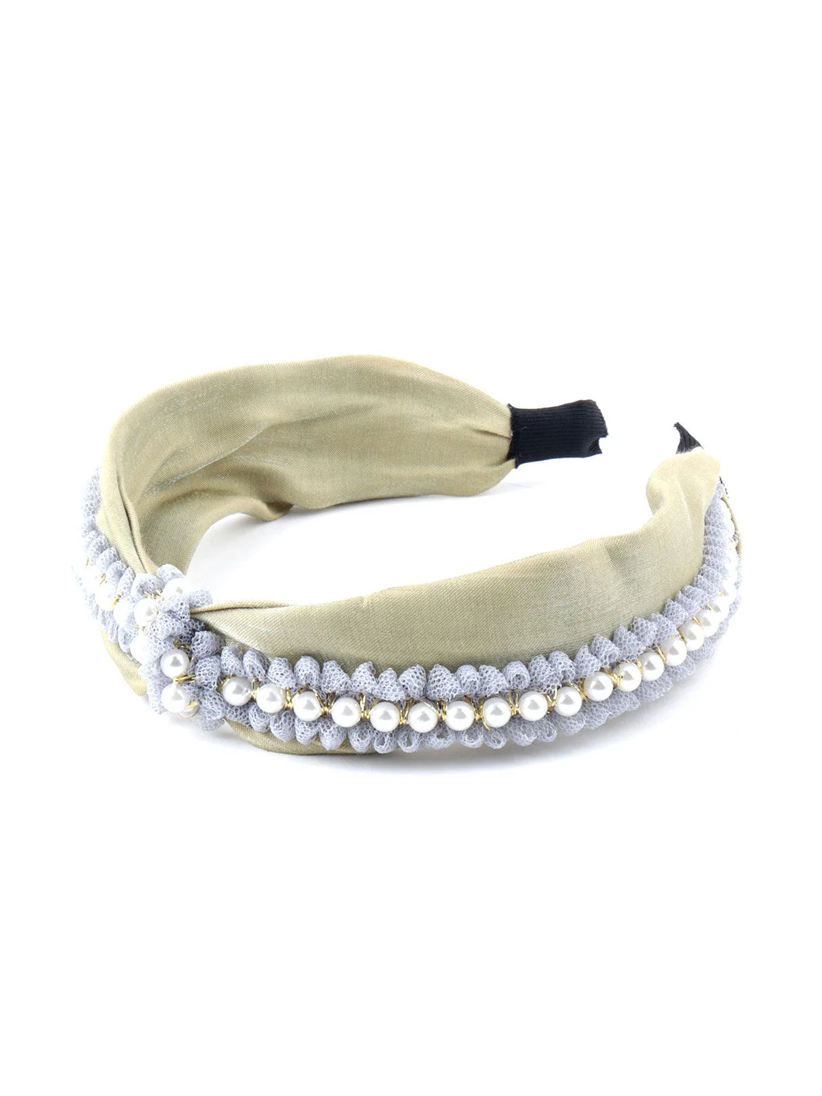 Odette Women Crafted Pearly Hairband - Image 6