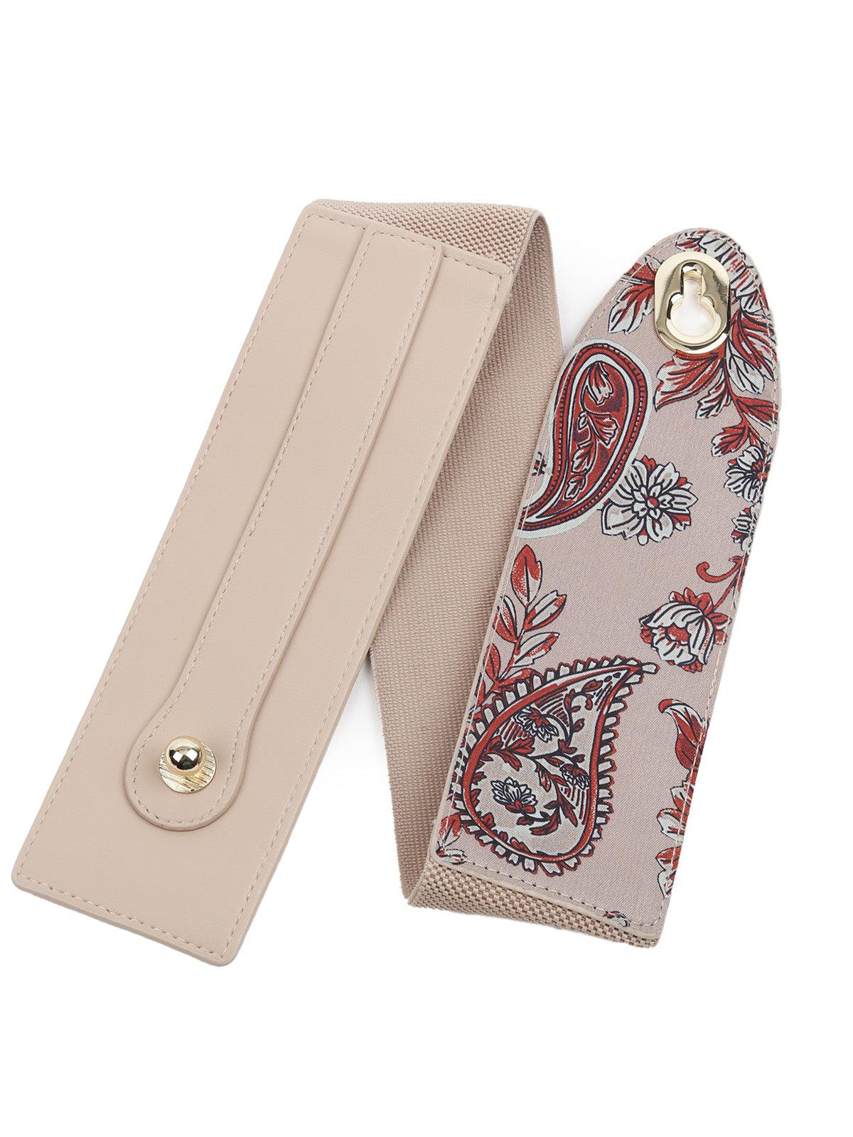 Odette Women Cream Metal Belt - Image 2