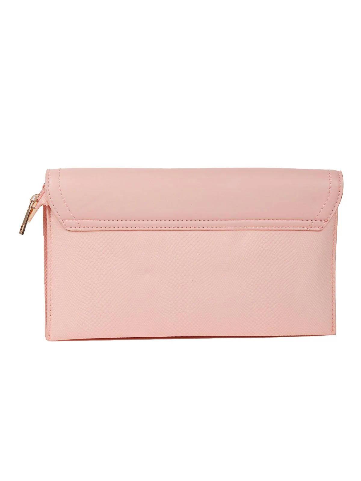 Odette Women Pink Leatherette Sling Bag - Image 4