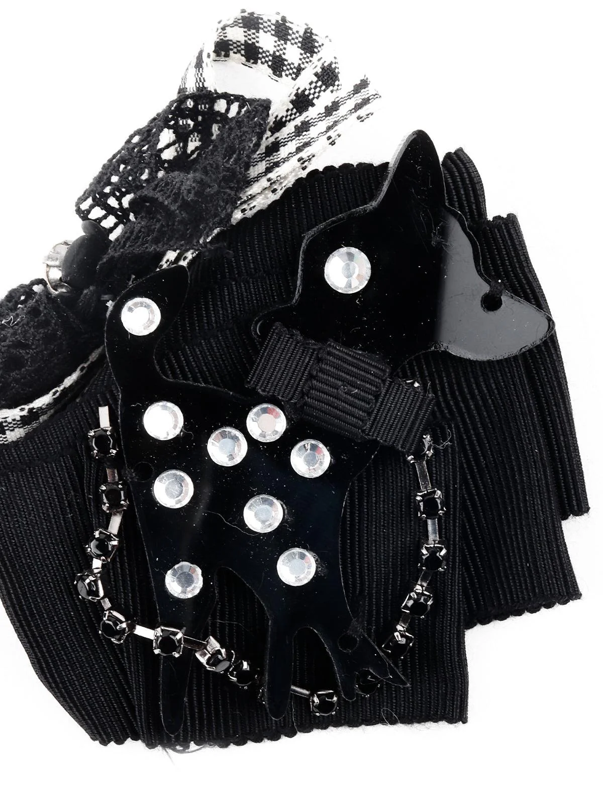 Odette Women Black Ribbon Brooch - Image 5