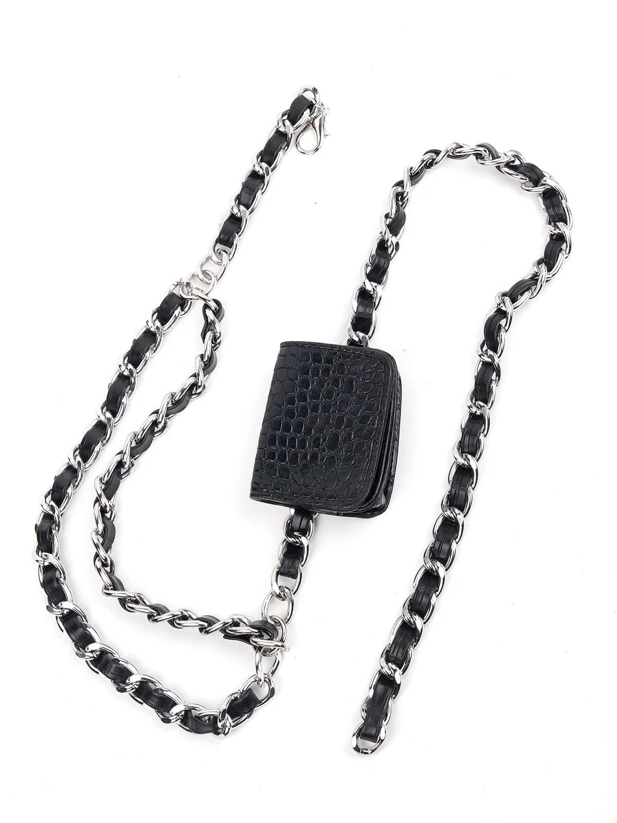 Odette Women Black Belt Bag - Image 3