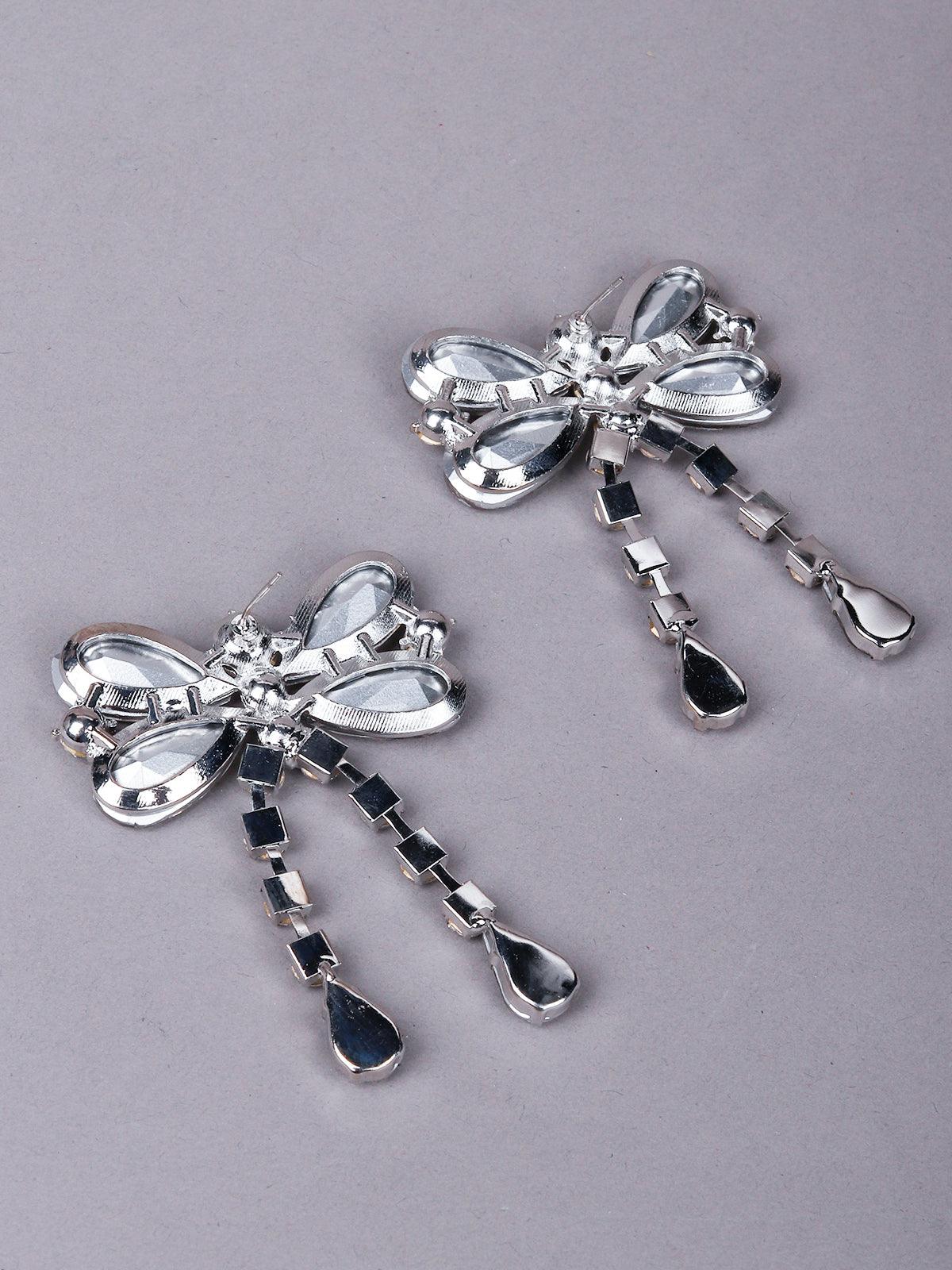 Odette Women Silver Metal Cute Earrings - Image 5