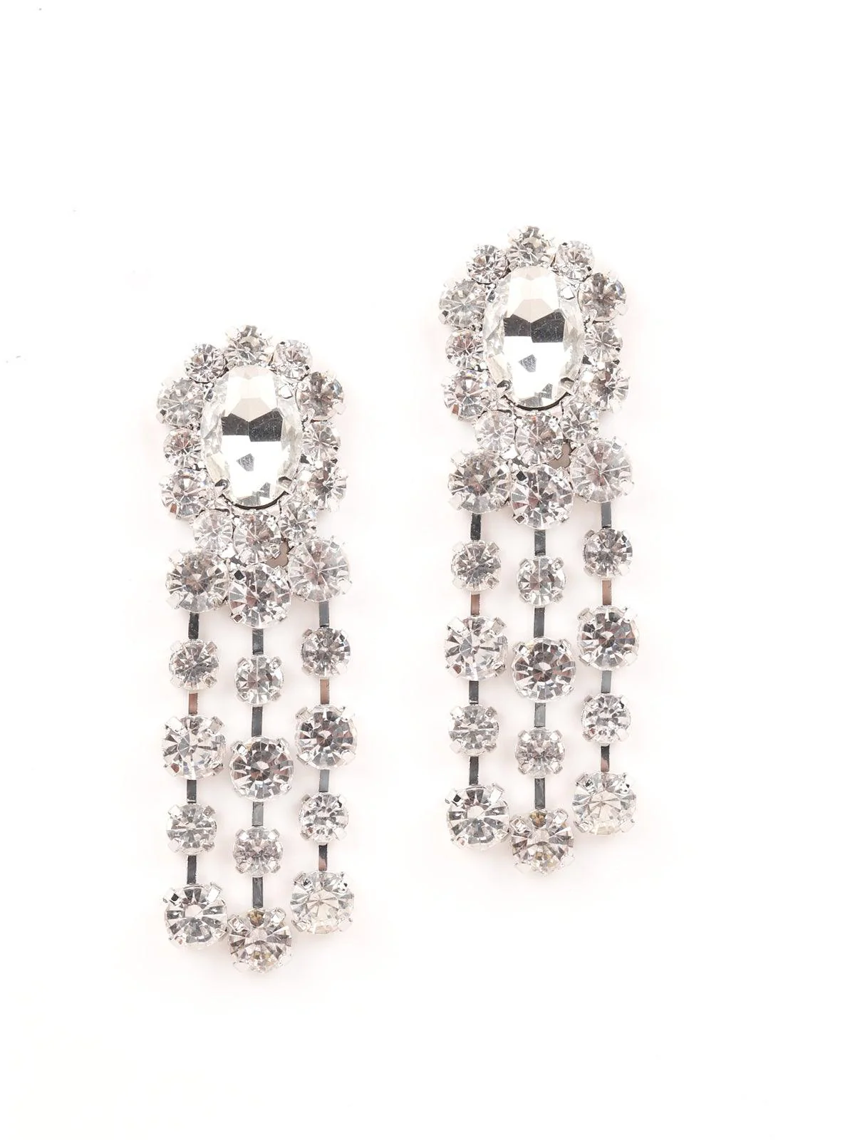 Odette Women Silver Metal Earrings - Image 3