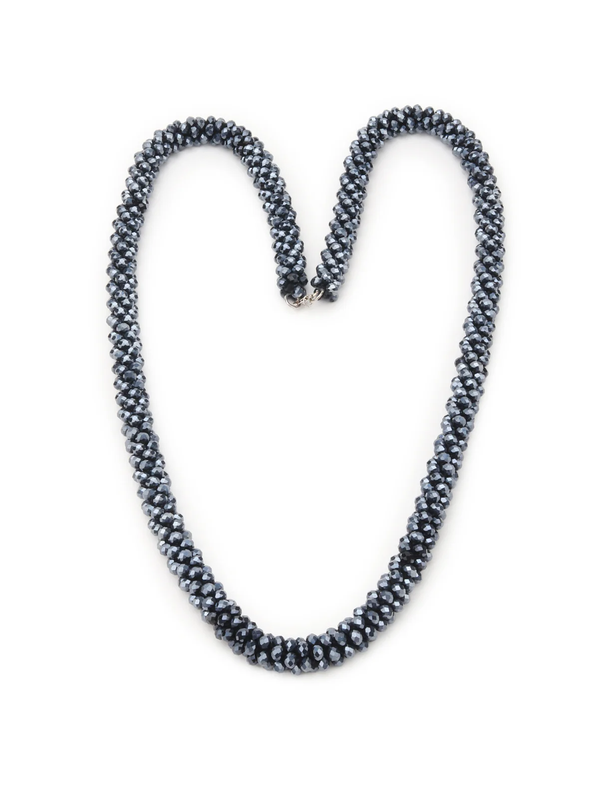 Odette Women Crystal Dark Blue Layered Necklace - Image 5