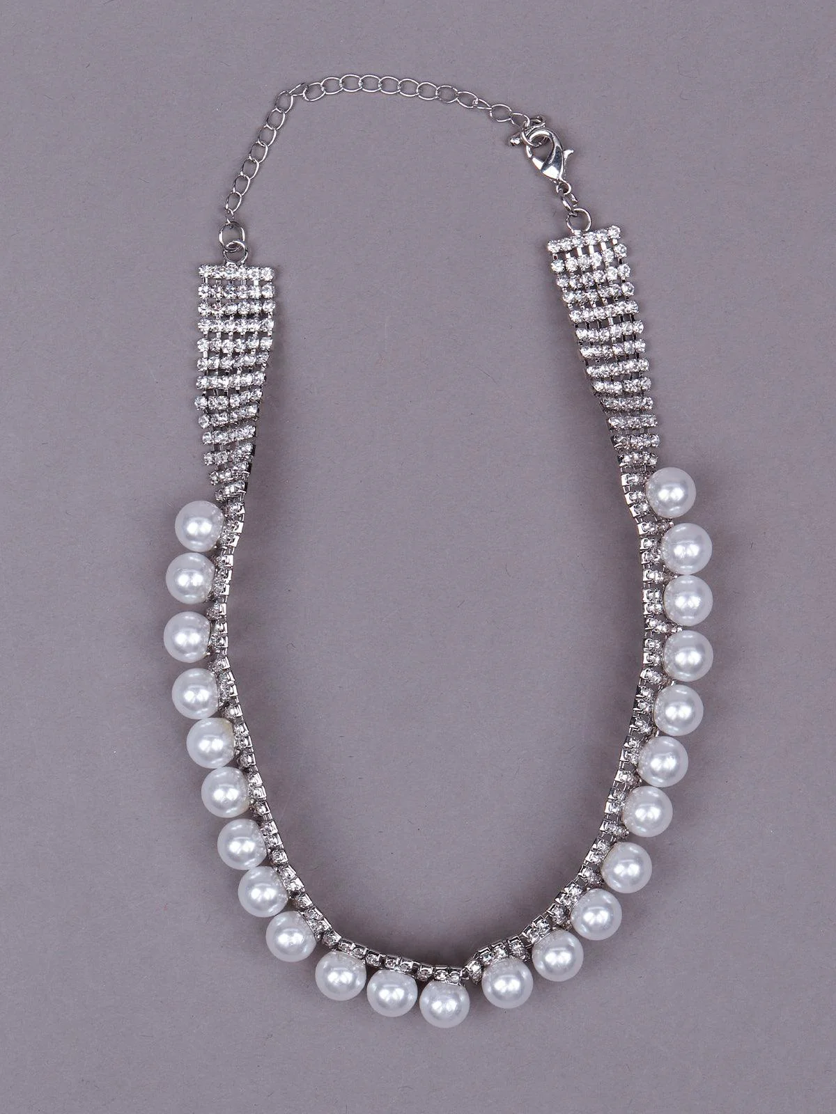 Odette Women Silver Metal Necklace - Image 3