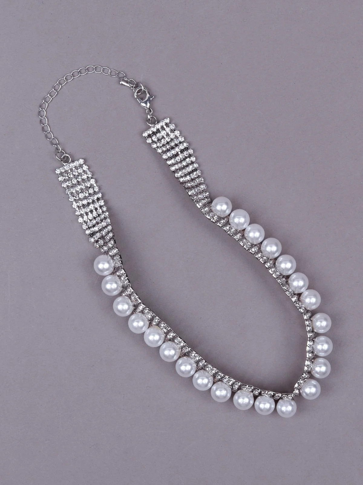 Odette Women Silver Metal Necklace - Image 4