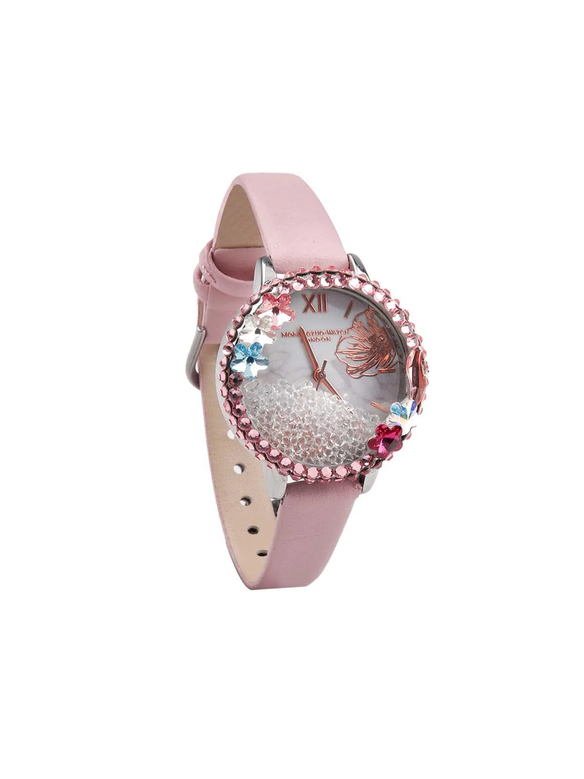 Odette Cute Baby Pink Colour Wrist Watch For Women - Image 5