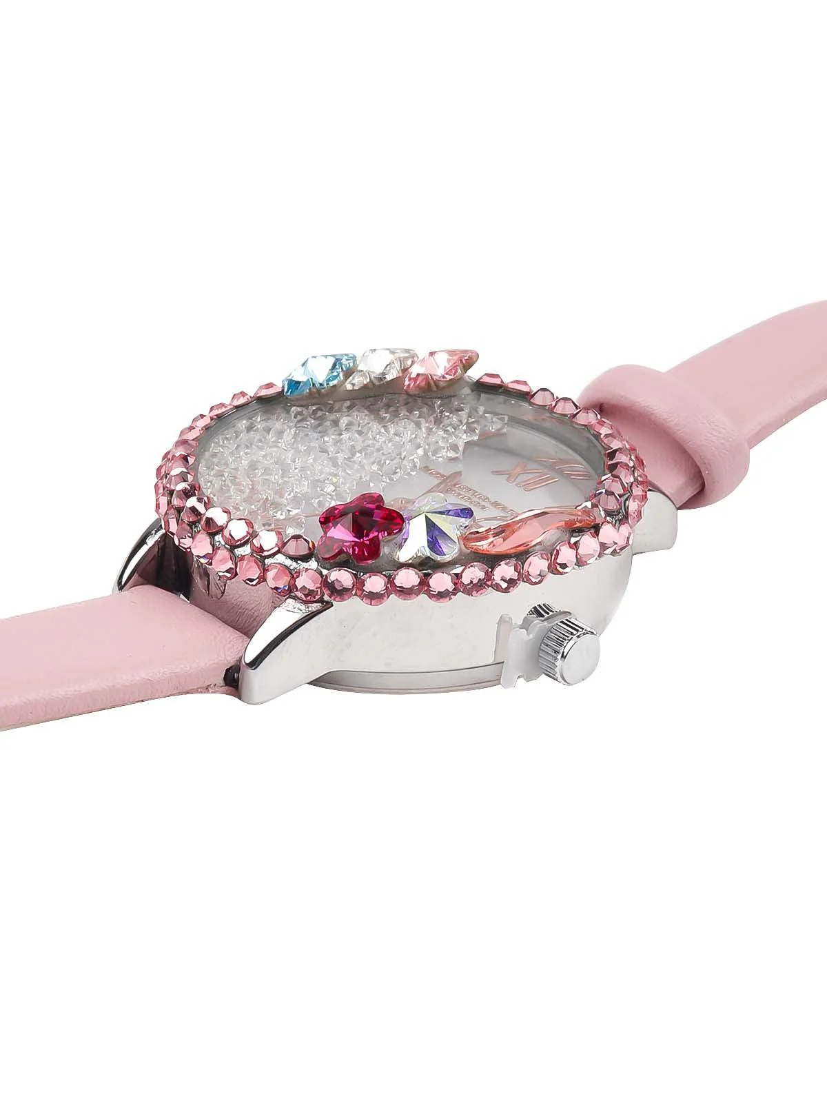 Odette Cute Baby Pink Colour Wrist Watch For Women - Image 6