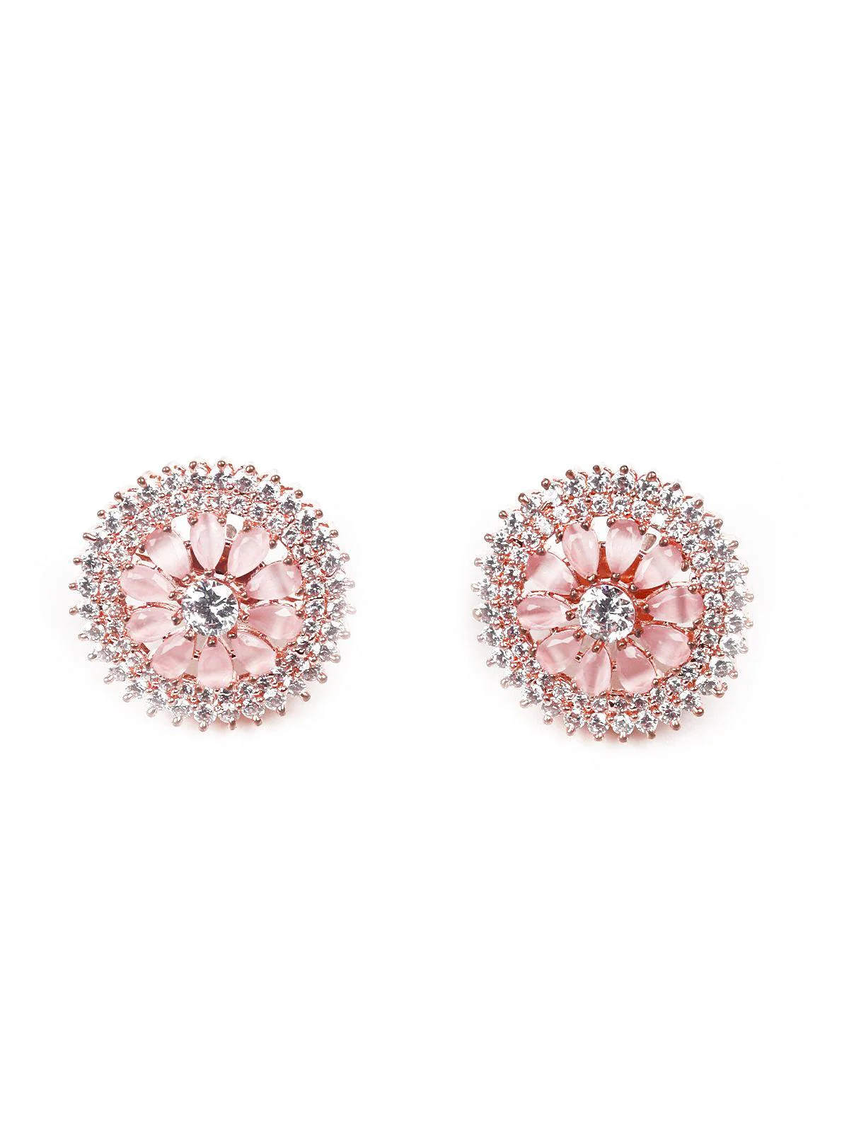 Odette Women Pink Pearls Necklace Set - Image 6