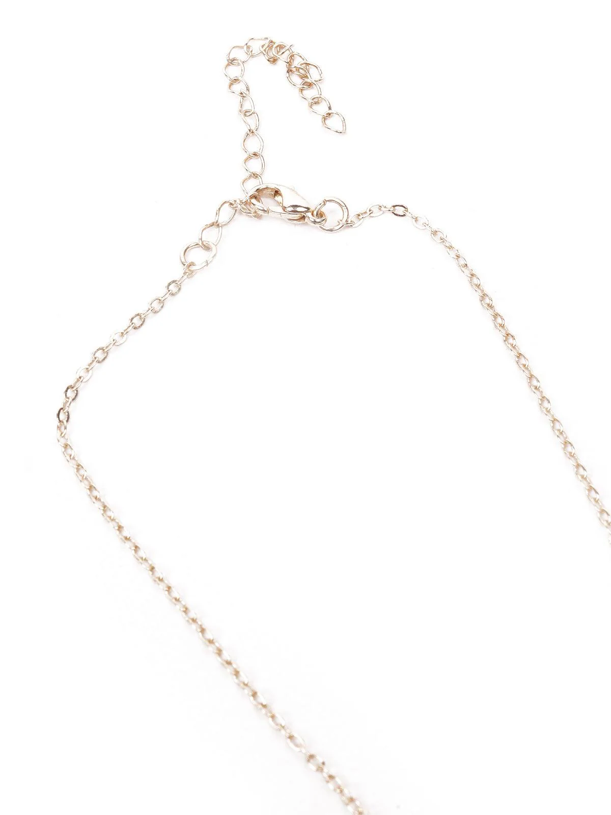 Odette Women Grey Floral Metal Necklace Set - Image 6