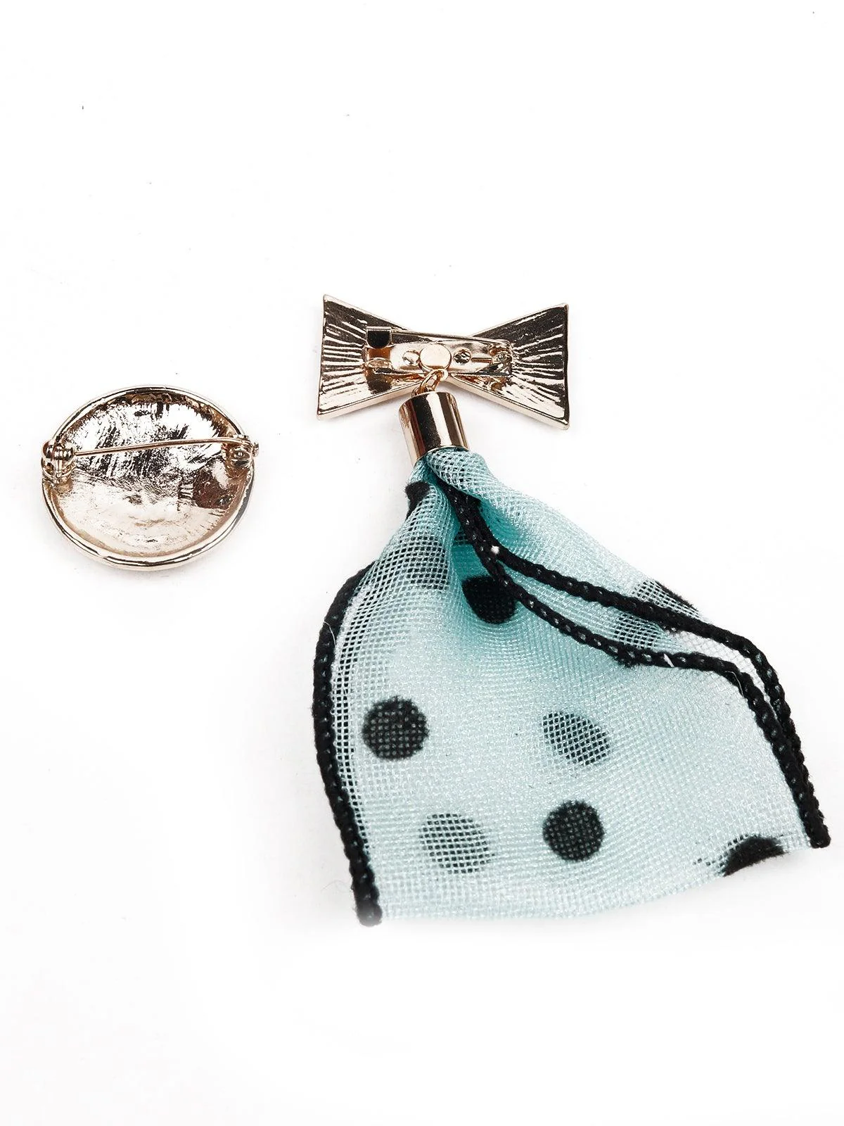 Odette Women Blue Metal Brooch - Image 7