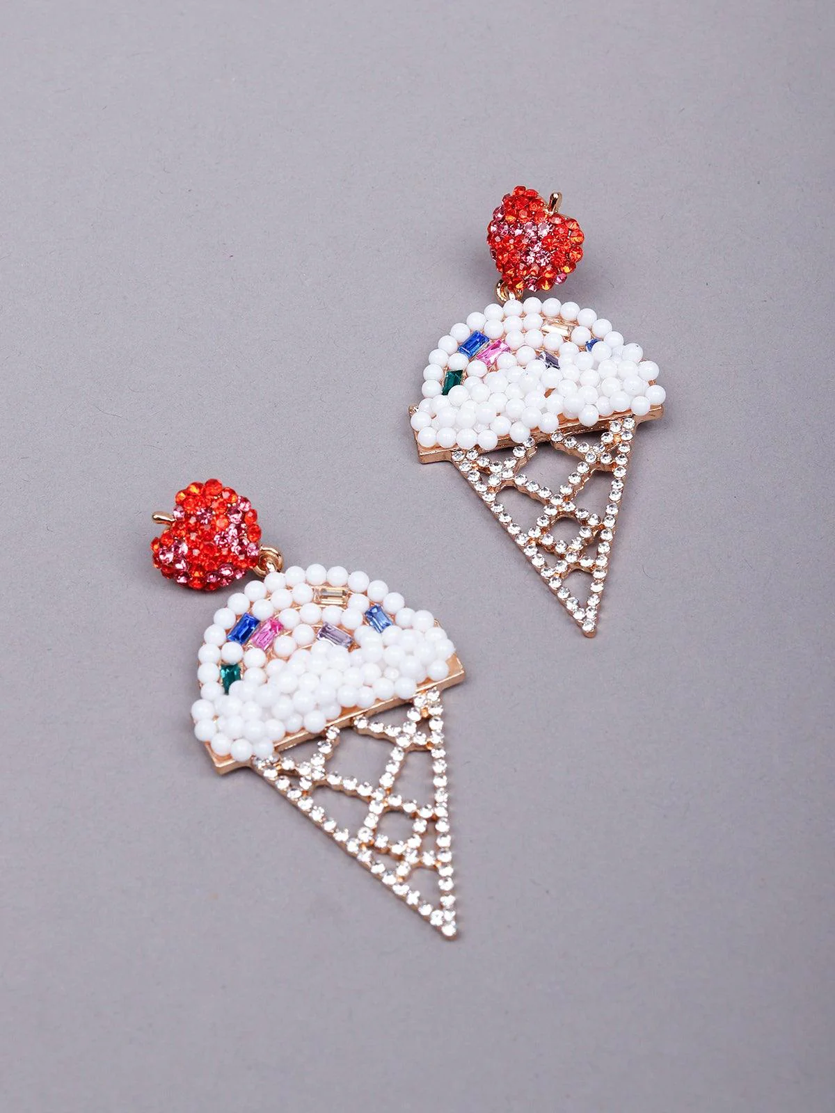 Odette Women Multicolour Metal Earrings - Image 5