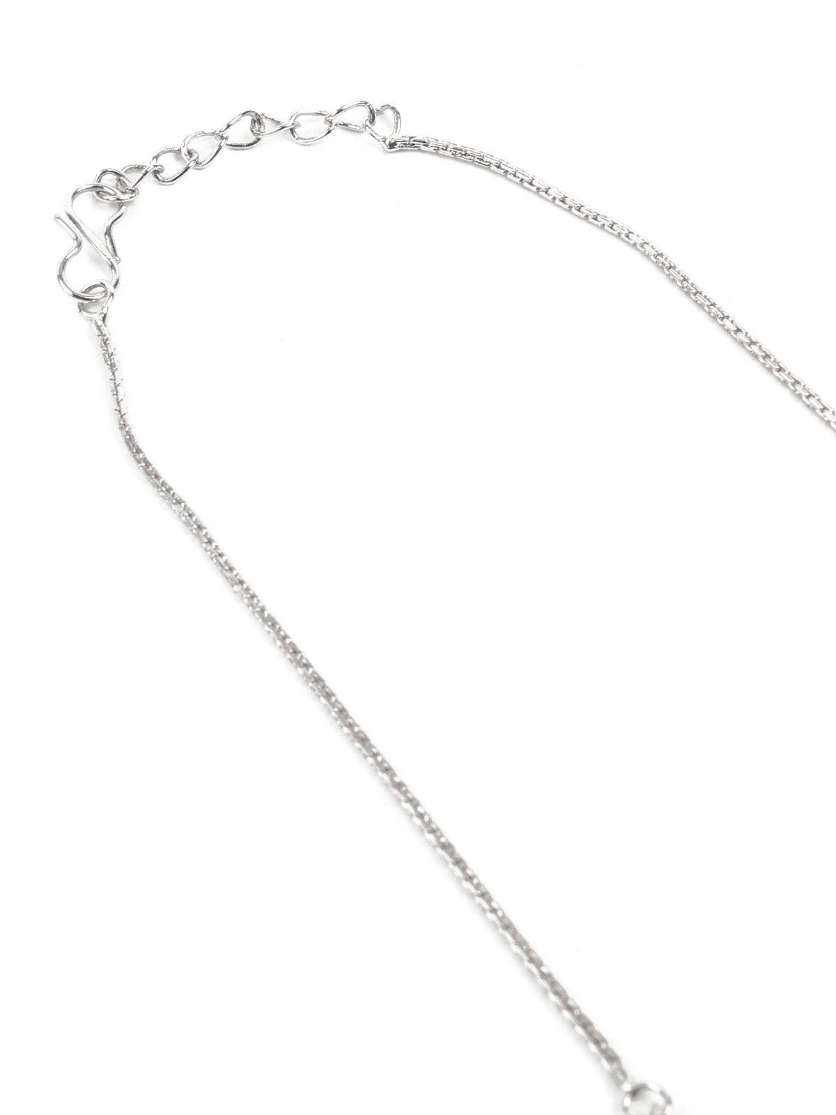 Odette Women Dark Blue Oval Choker Necklace Set - Image 6