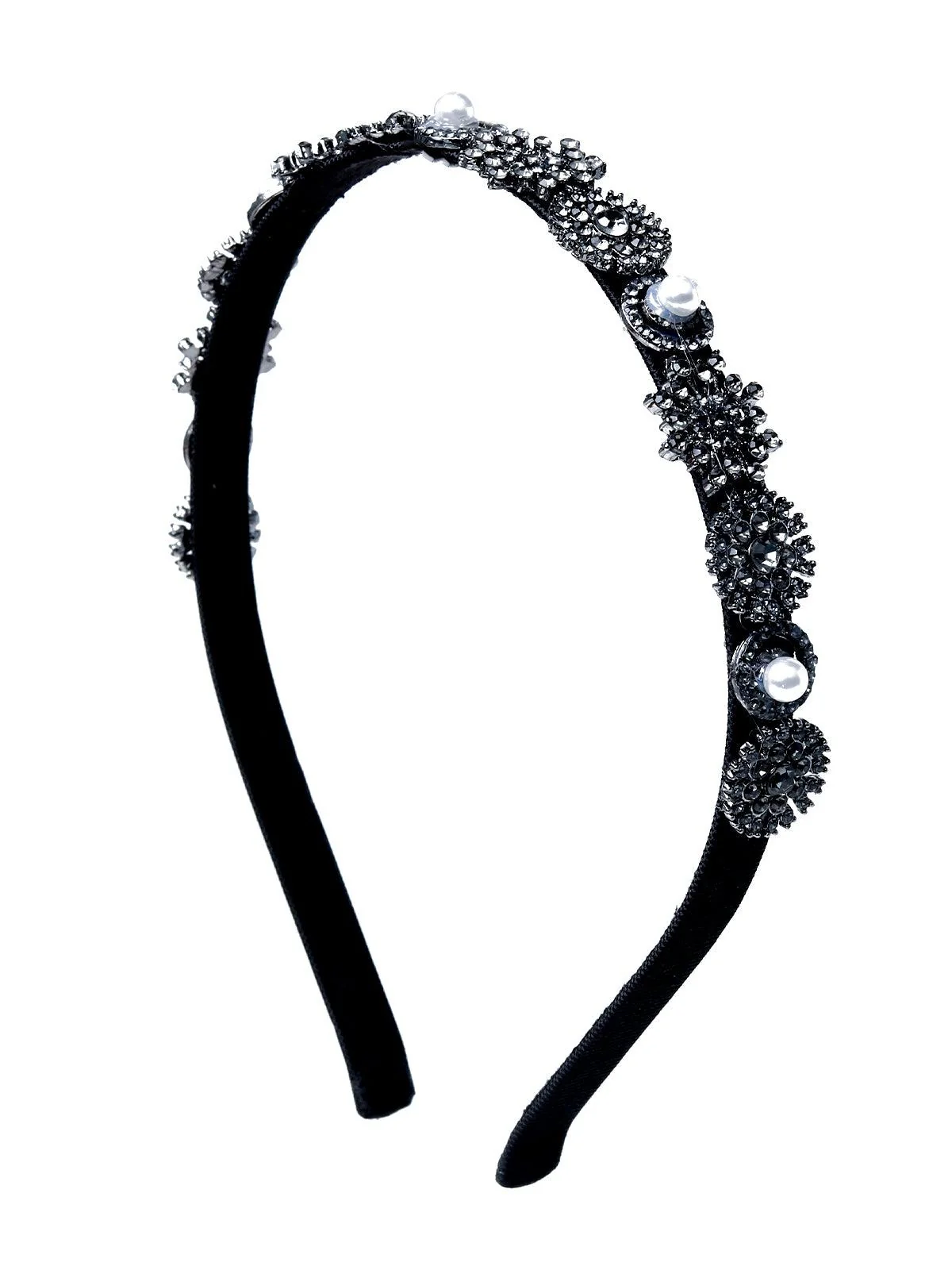 Odette Women Black Rhinestones Hairband - Image 4