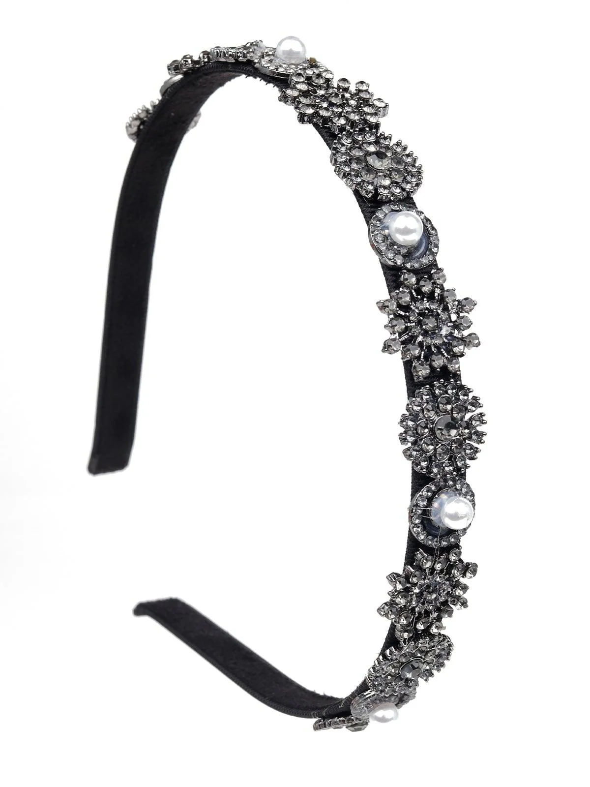 Odette Women Black Rhinestones Hairband - Image 5