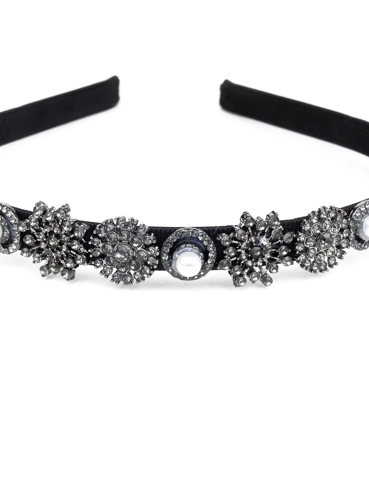 Odette Women Black Rhinestones Hairband - Image 6