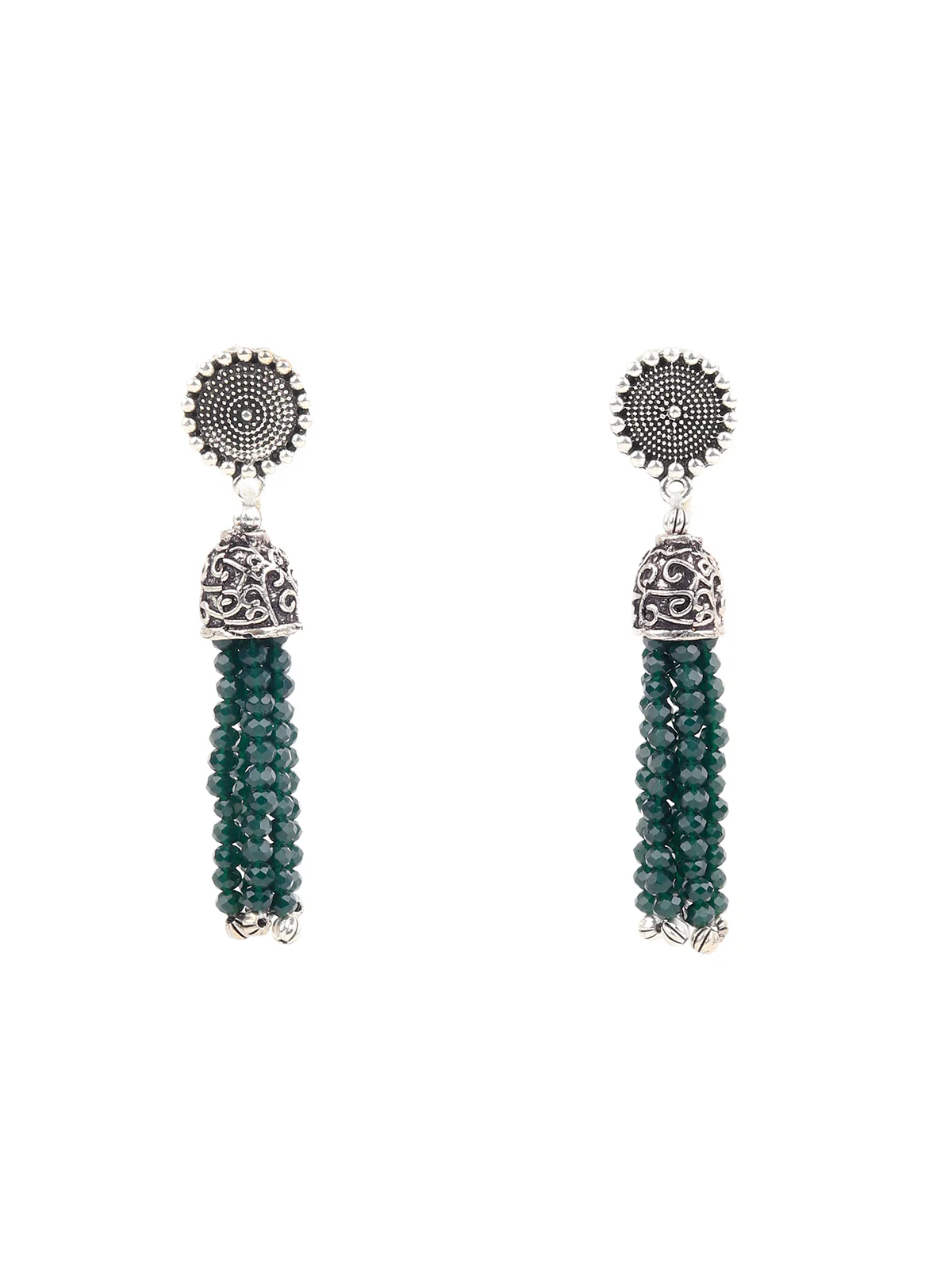 Odette Black Alloy Jewellery Set For Women - Image 3
