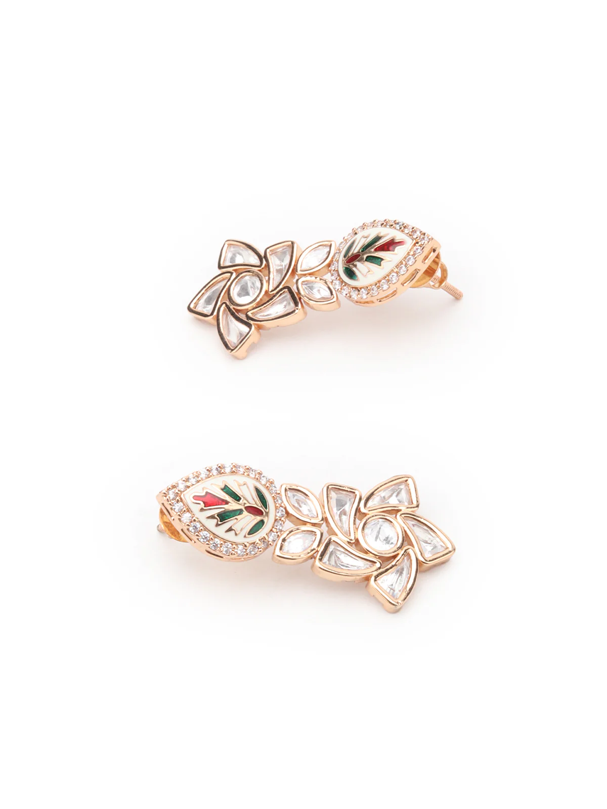 Odette Gold Alloy Jewellery Set For Women - Image 6