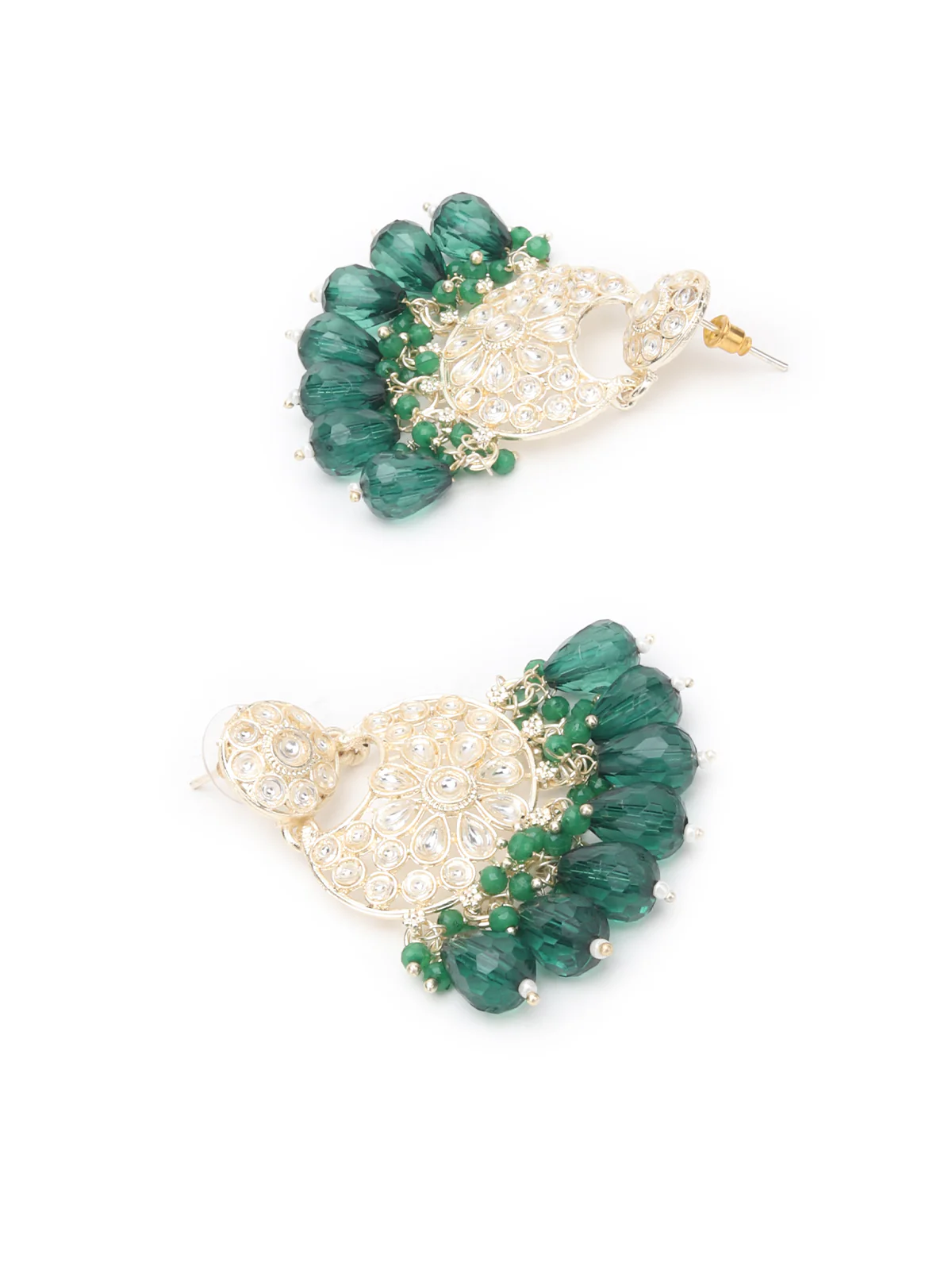 Odette Green And Silver Alloy Jewellery Set For Women - Image 6
