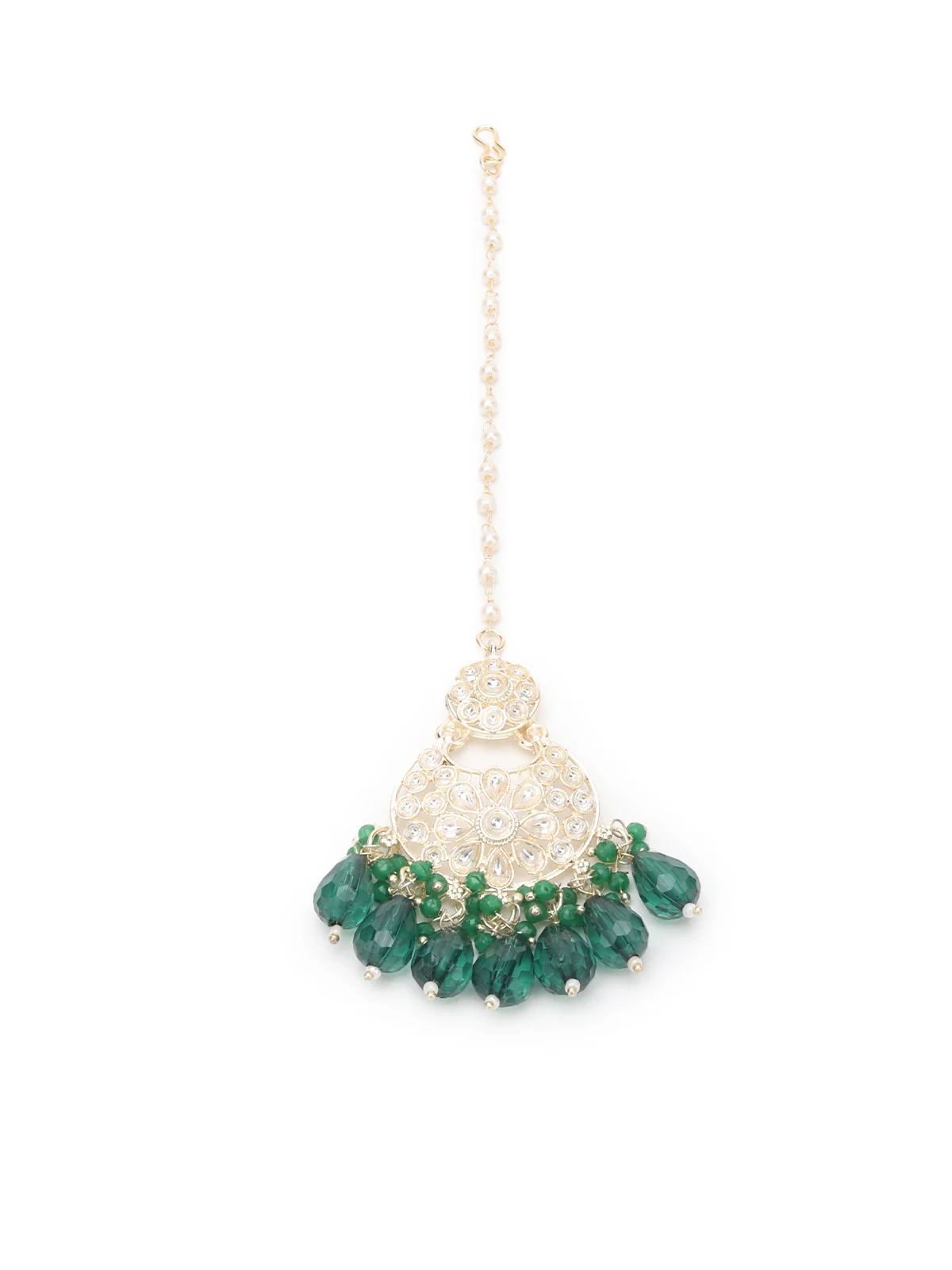 Odette Green And Silver Alloy Jewellery Set For Women - Image 7