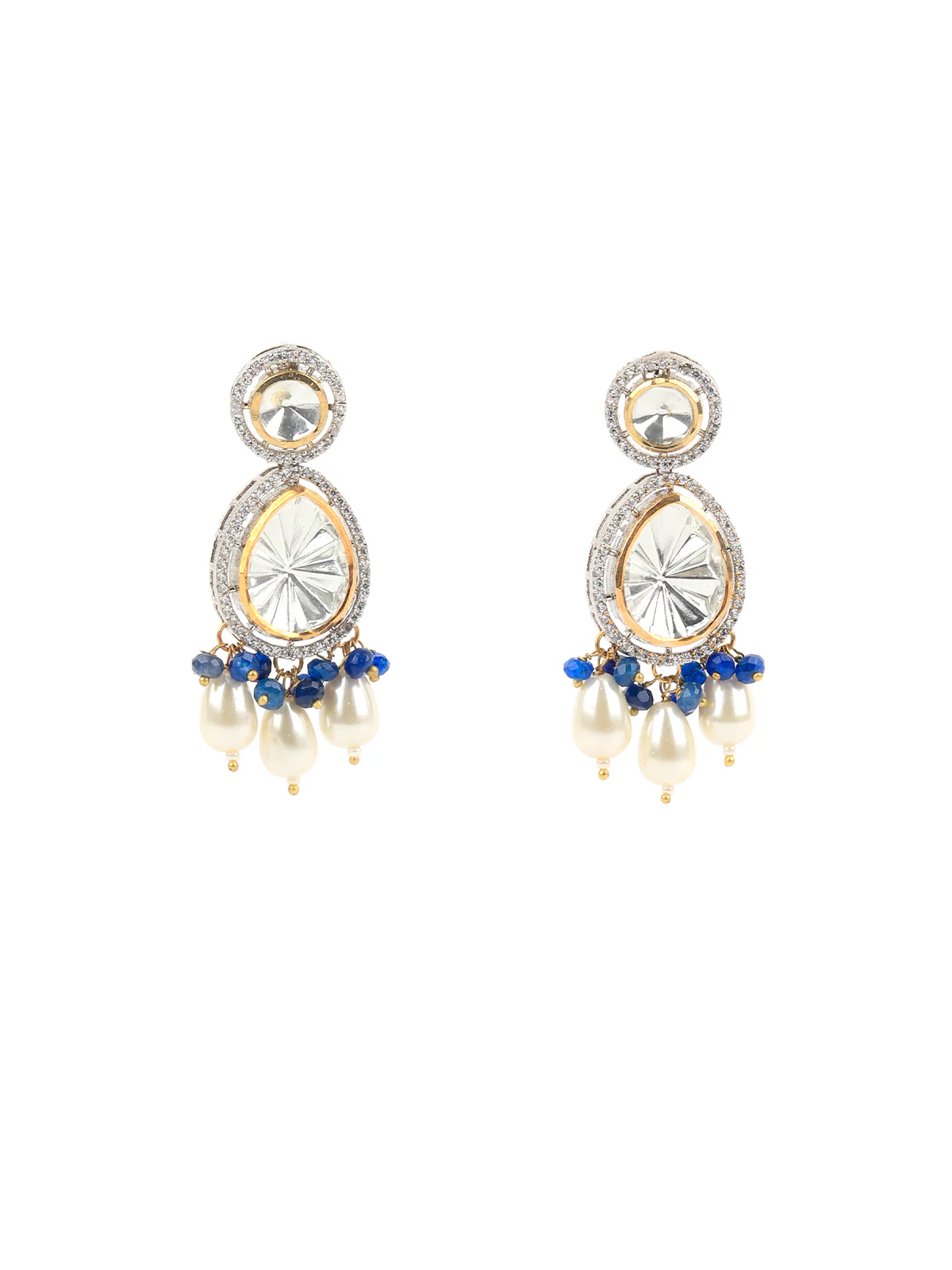 Odette White Alloy Jewellery Set For Women - Image 3