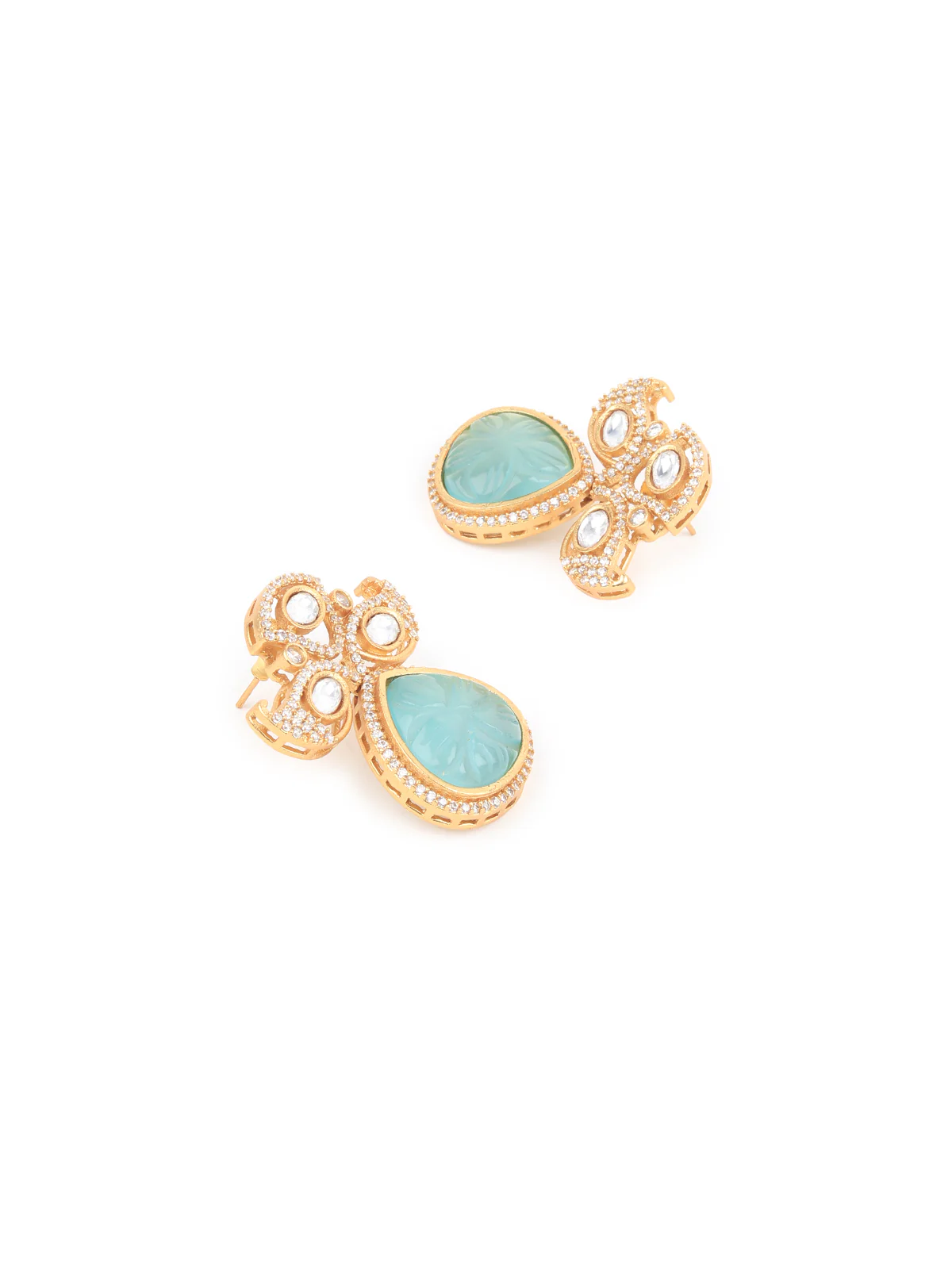 Odette Gold Alloy Jewellery Set For Women - Image 4