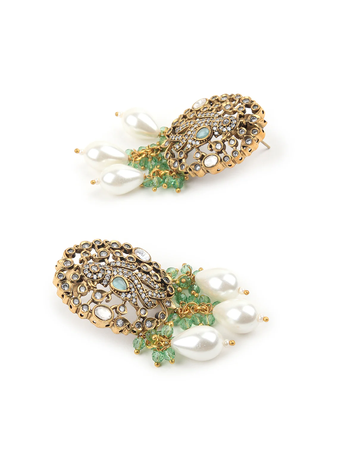 Odette Gold Alloy Jewellery Set For Women - Image 4