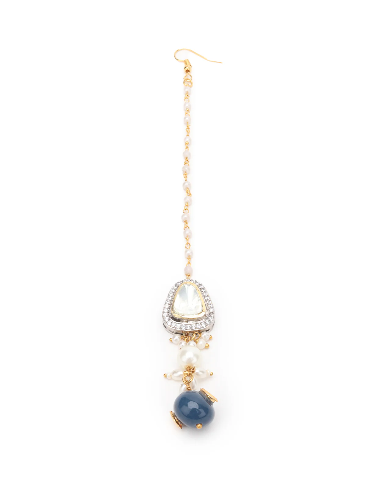 Odette Royal Blue And Alloy Jewellery Set For Women - Image 7