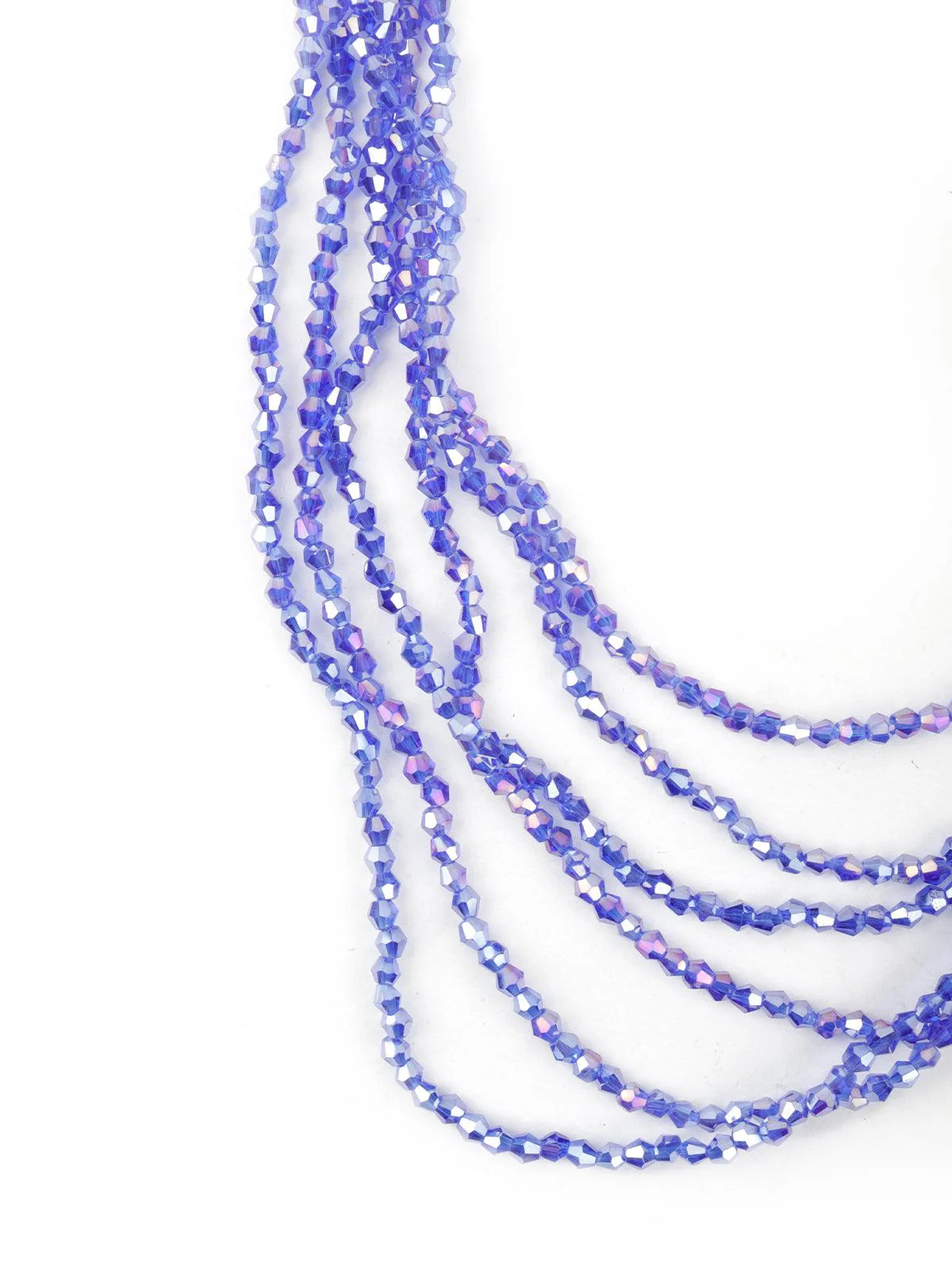 Odette Women Dark Blue Colour Layered Necklace - Image 5