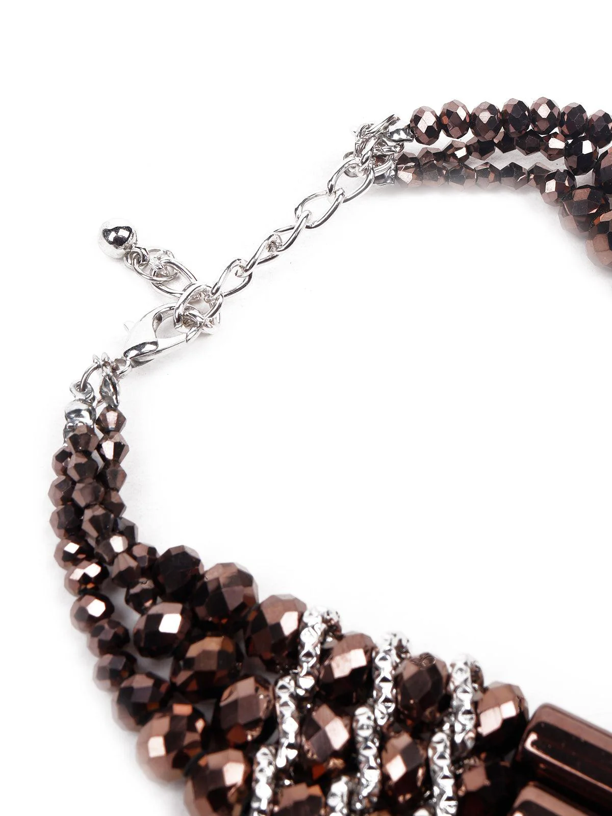 Odette Women Gold Embellished Metal Necklace - Image 6