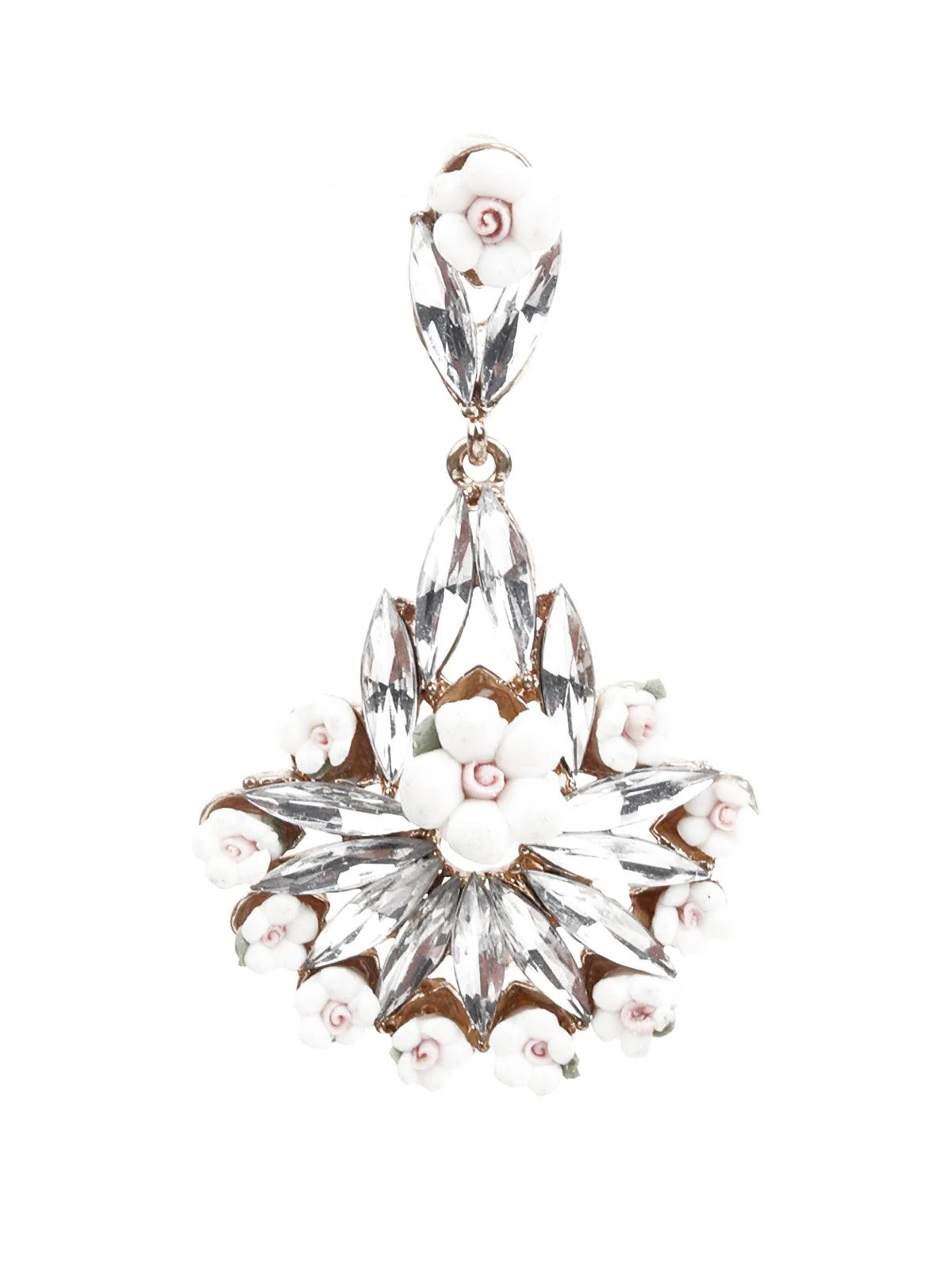 Odette Women Delicate Gold Metal Earrings - Image 2