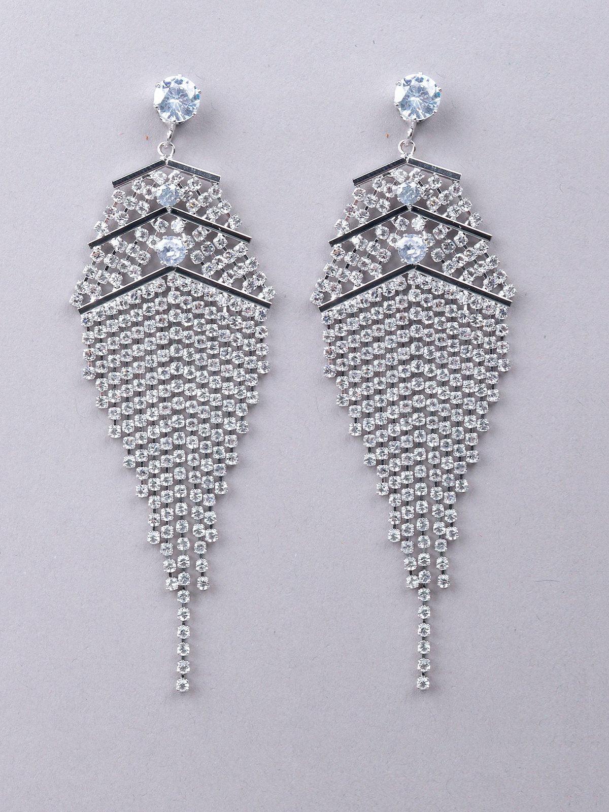 Odette Women Silver Metal Earrings - Image 3