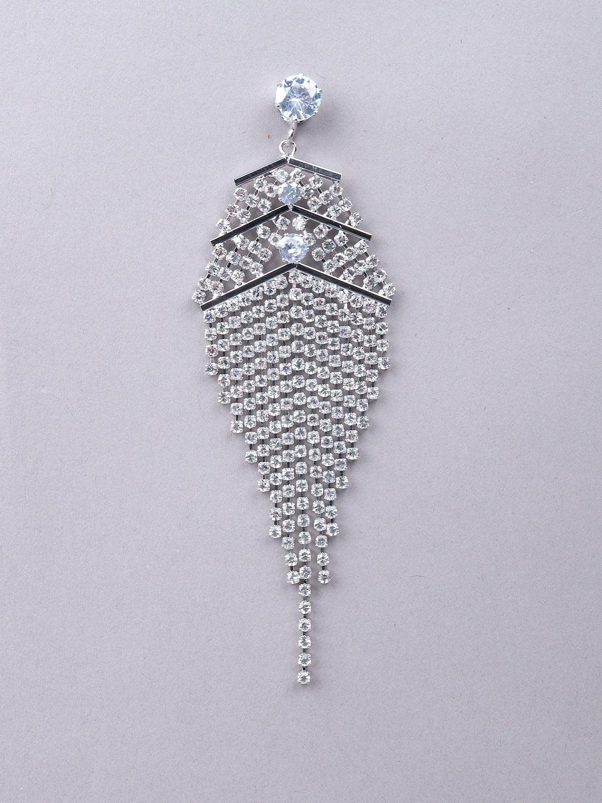Odette Women Silver Metal Earrings - Image 4