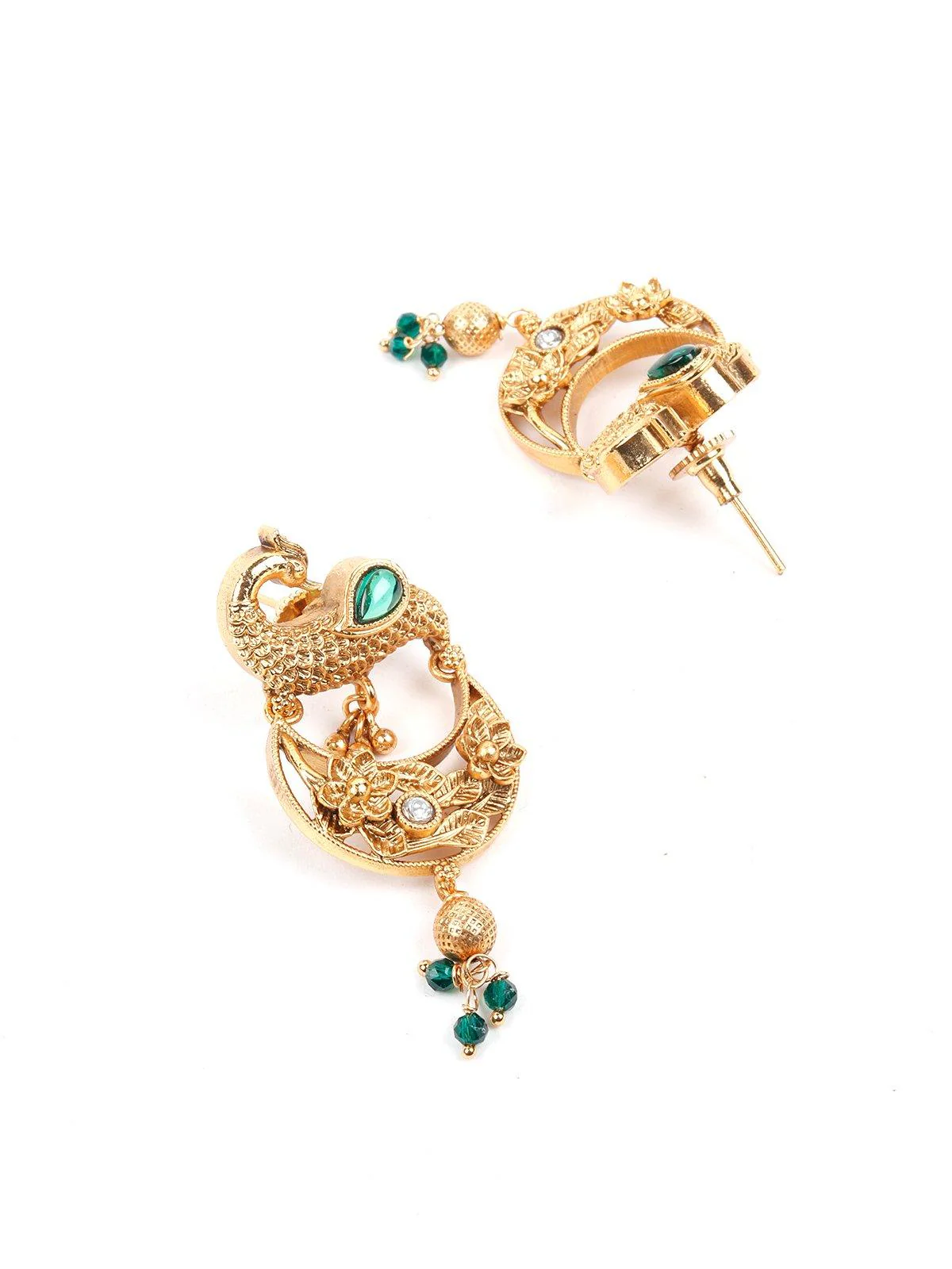 Odette Women Green Pearls Necklace Set - Image 7