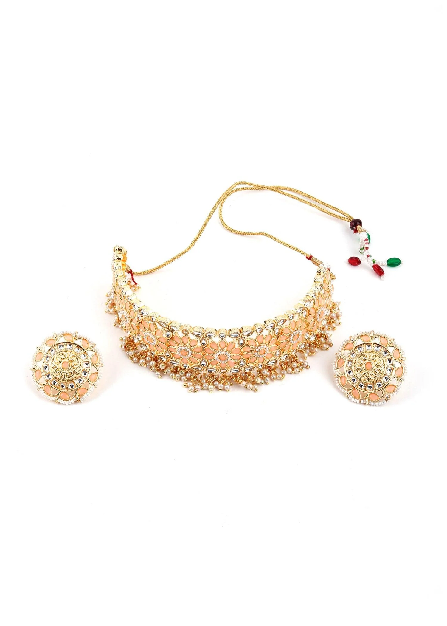 Odette Women Delight Gold Choker Set - Image 3