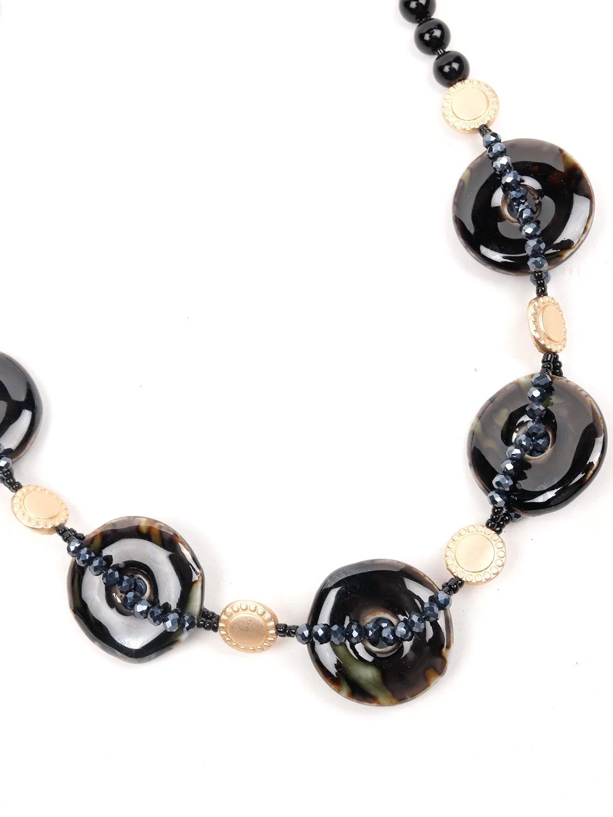 Odette Women Black Metal Necklace - Image 6