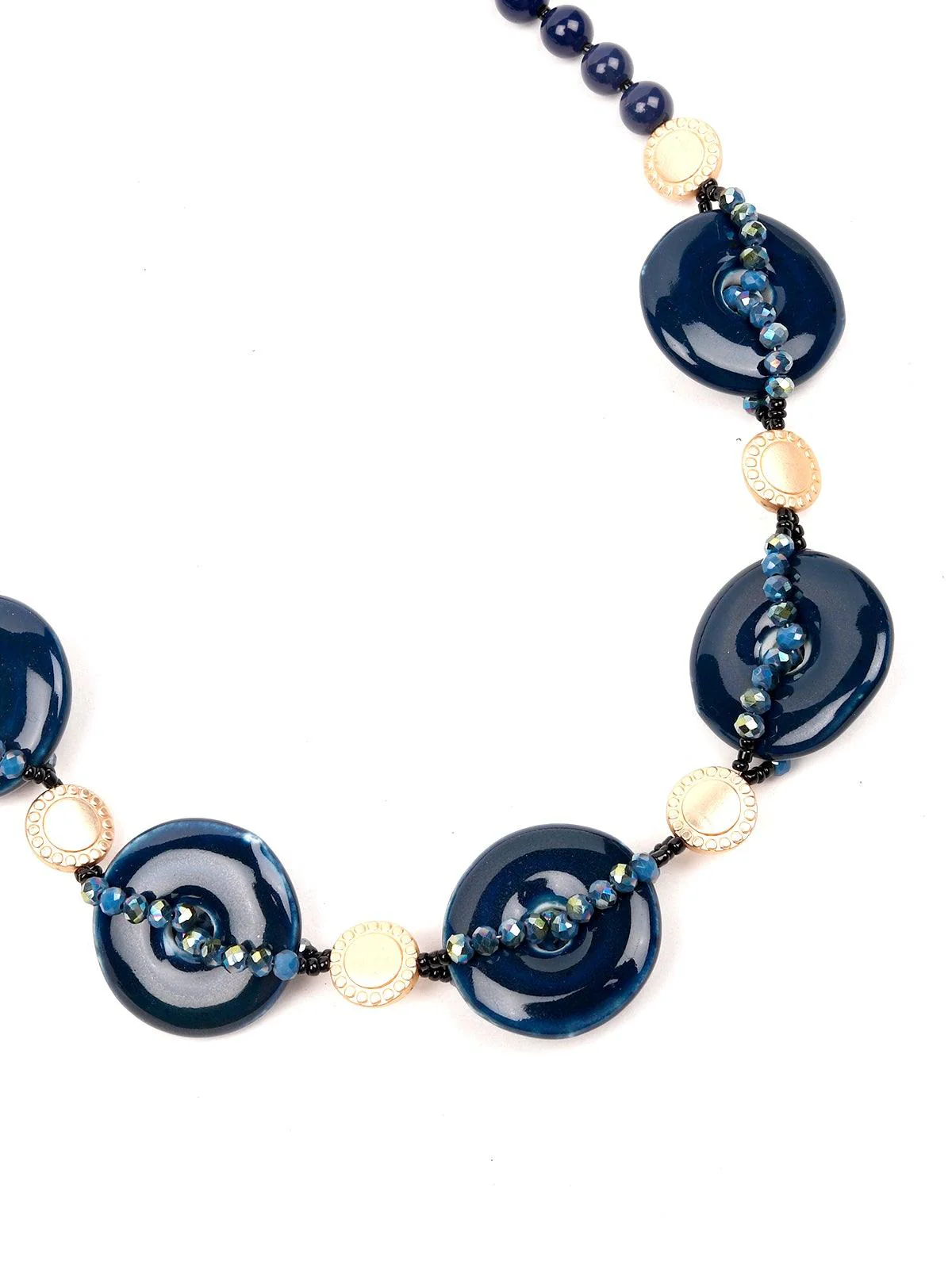 Odette Women Blue Metal Necklace - Image 3