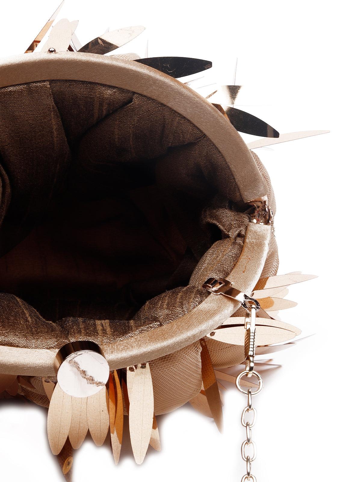 Odette Women Gold-Metal Clutch - Image 7