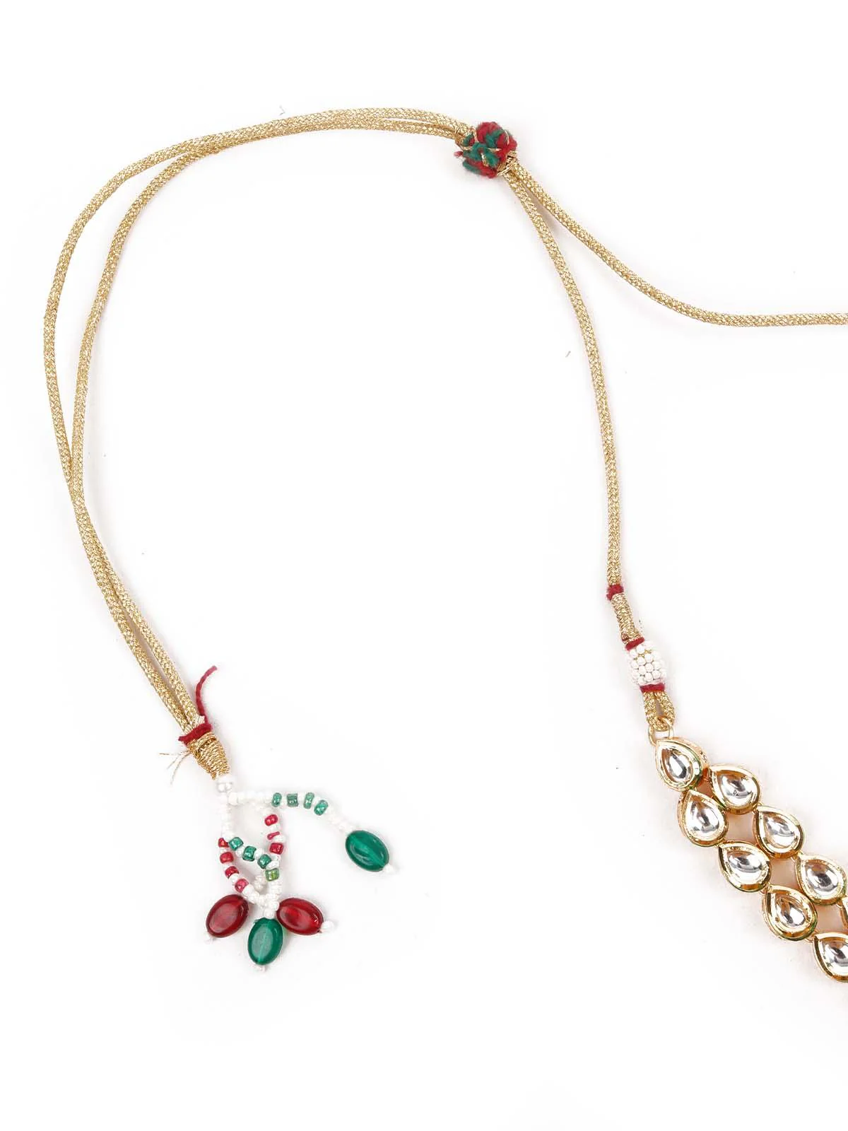 Odette Women Designer Kundan And Stones Necklace Set - Image 6