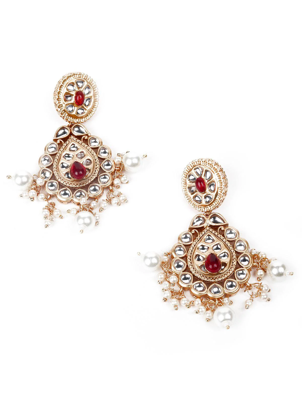 Odette Women Gold Pearl Choker Set - Image 5