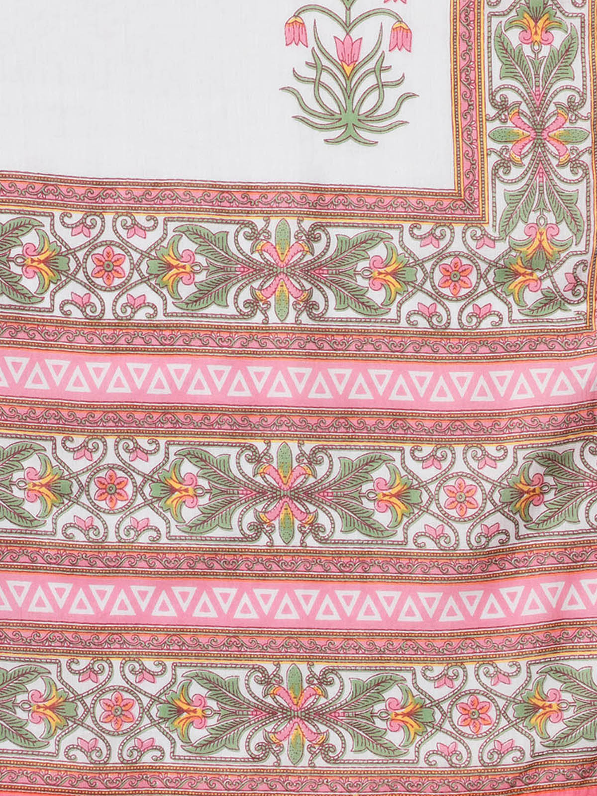 Odette Women Designer Pink Cotton Printed Stitched Kurta Set - Image 8