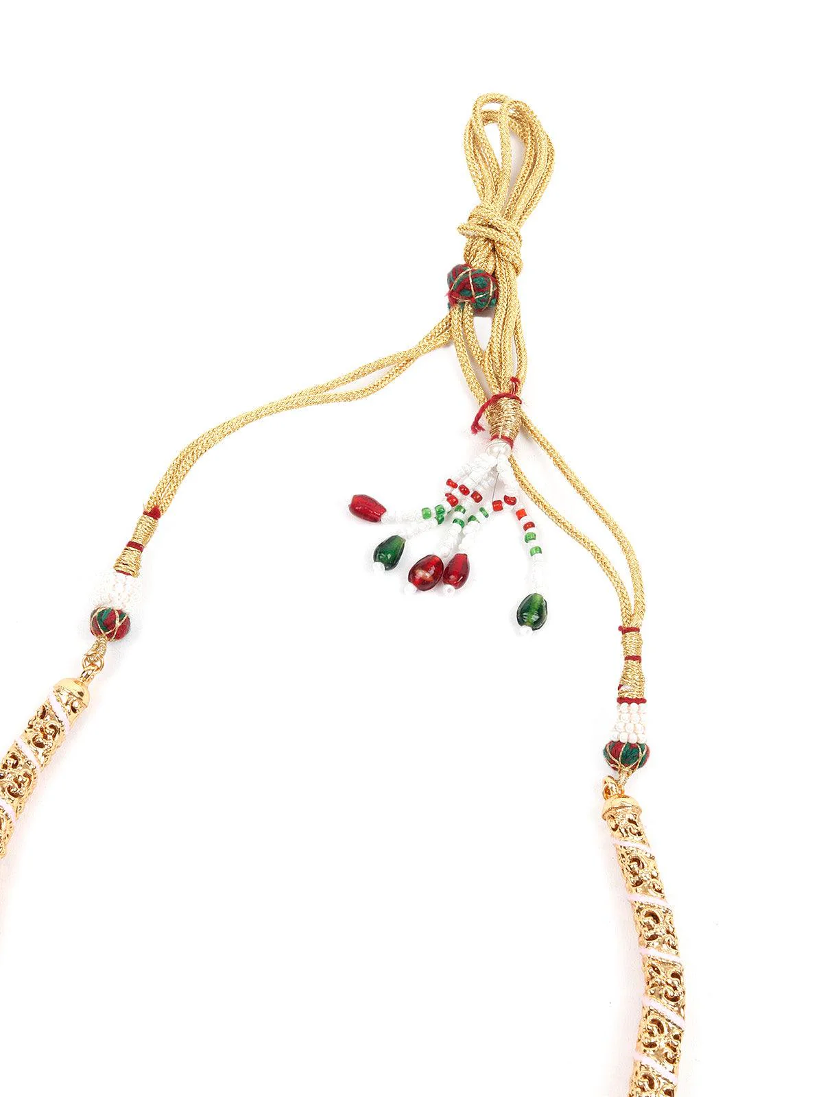 Odette Women Designer Pink Hasli Style Neckpiece Set - Image 5