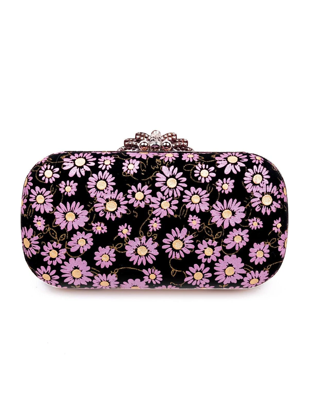 Odette Women Purple Metal Bag - Image 4