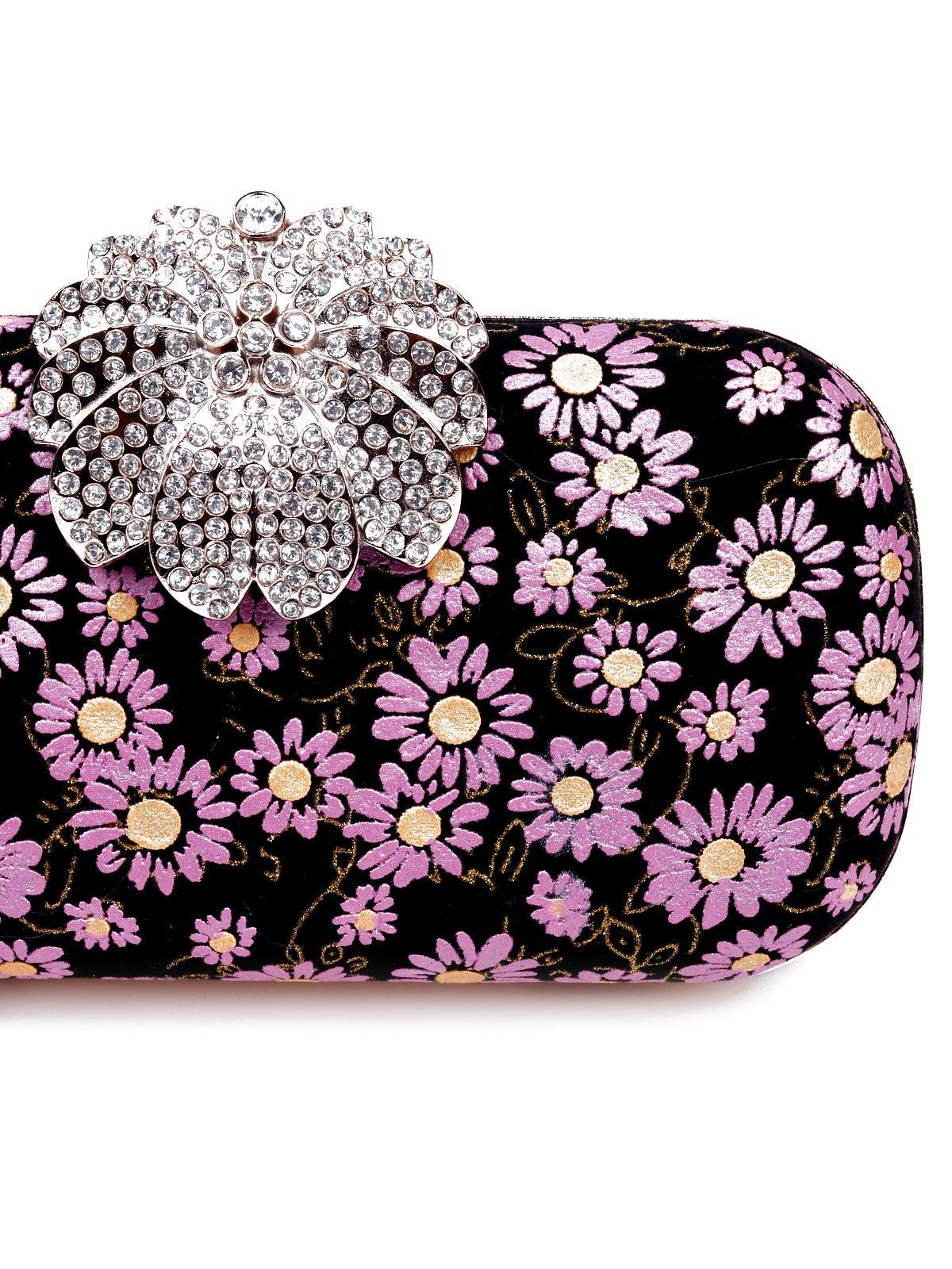 Odette Women Purple Metal Bag - Image 5