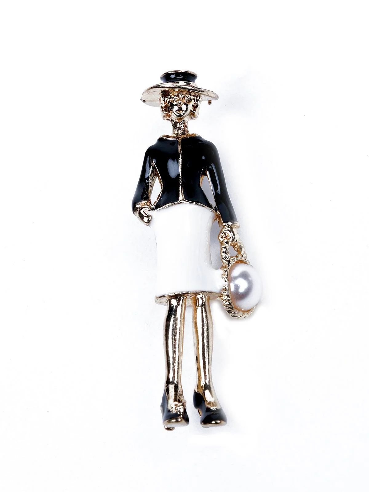 Odette Women Gold Metal 2 Piece Brooch - Image 5