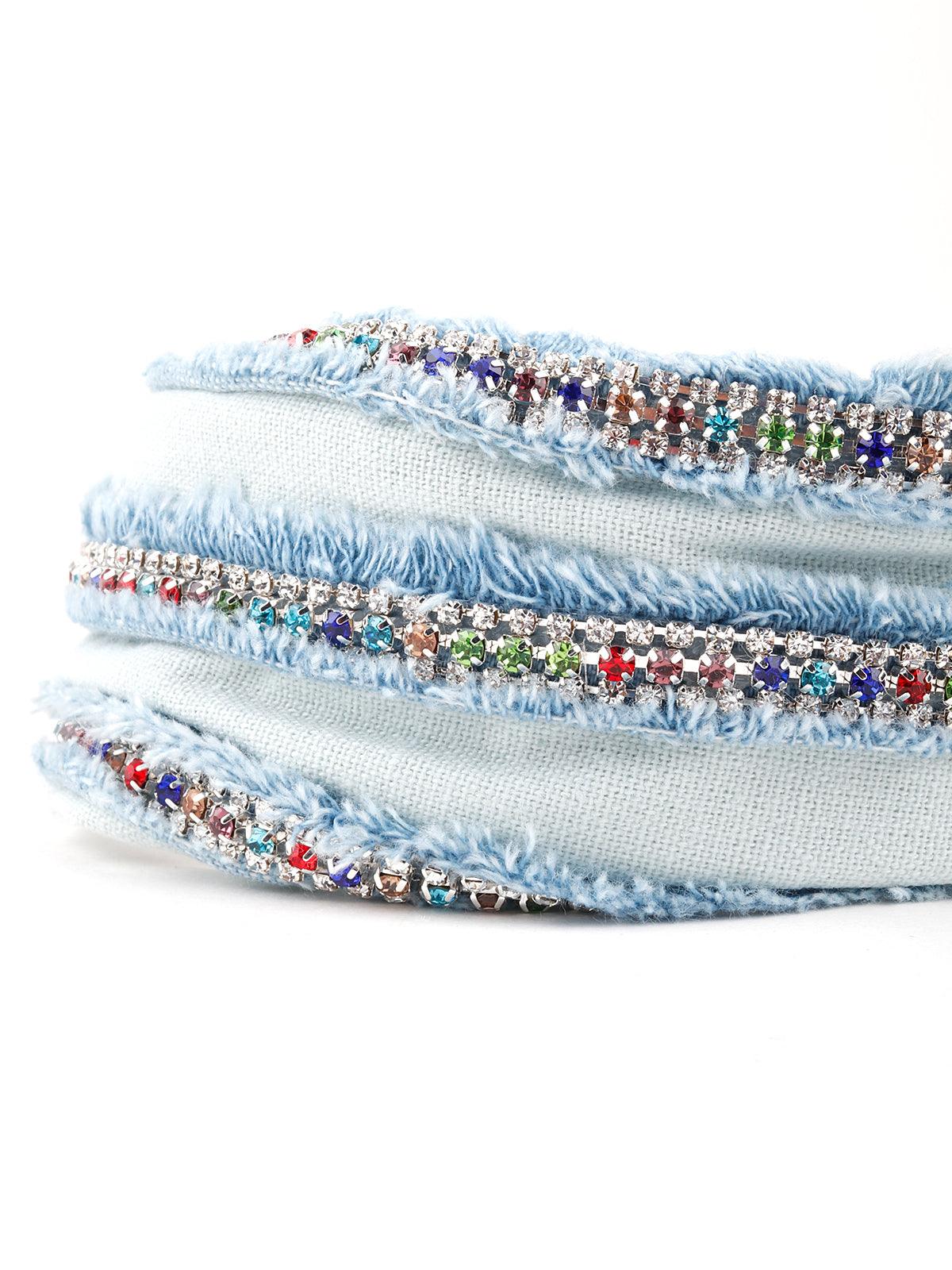 Odette Women Diva In Blue Hair Band - Image 5