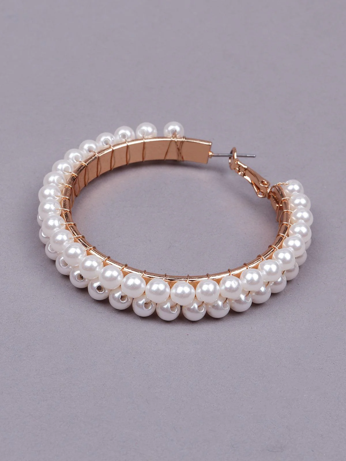 Odette Women White Metal Statement Earrings - Image 5