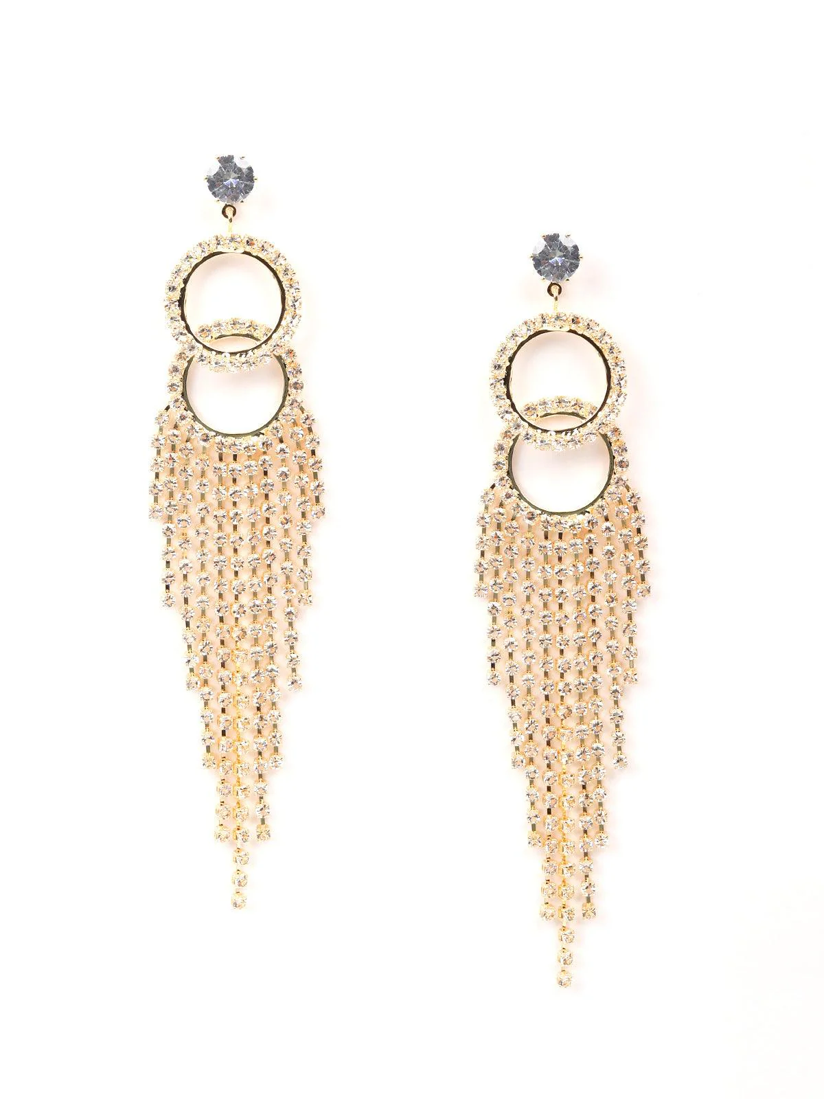 Odette Women Gold Metal Earrings - Image 3