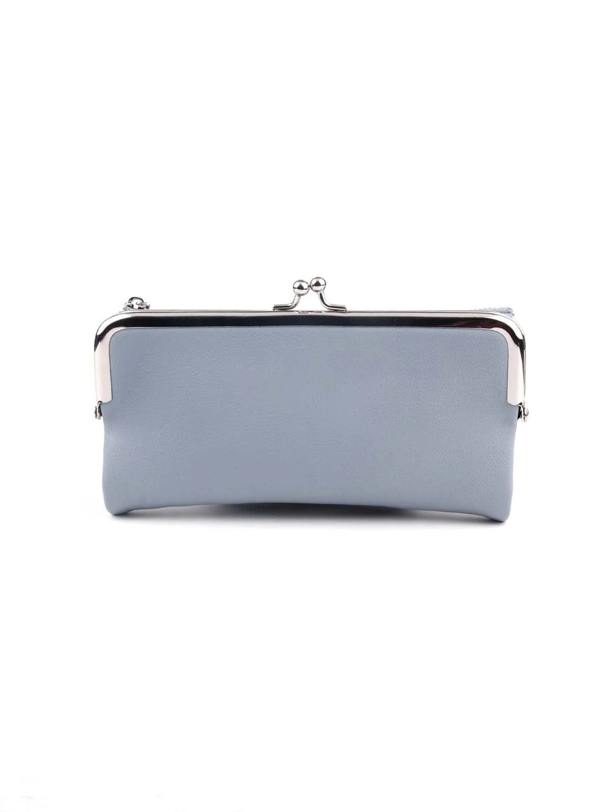 Odette Dusk Blue Smooth Textured Wallet For Women - Image 3